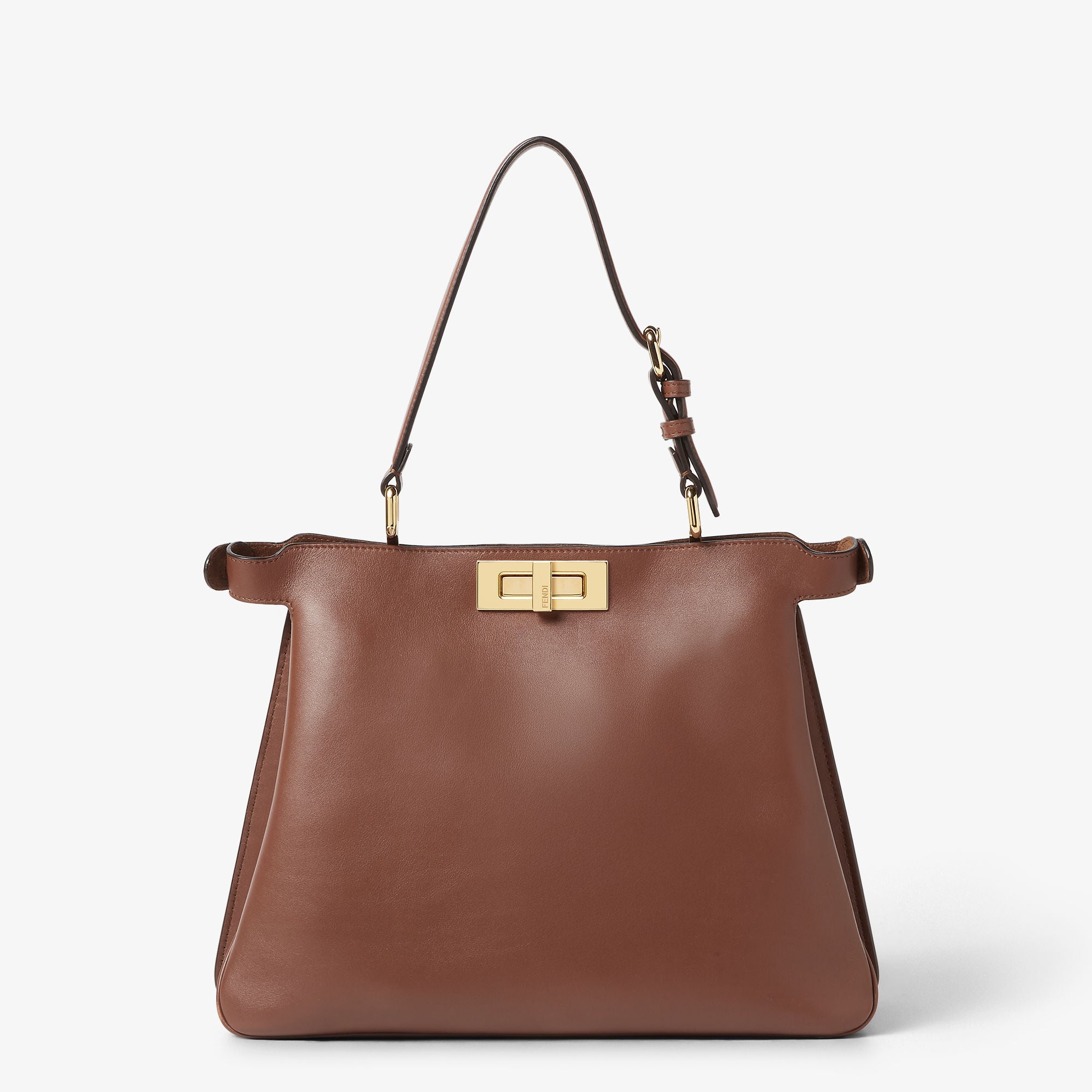Peekaboo Soft Medium Brown leather bag