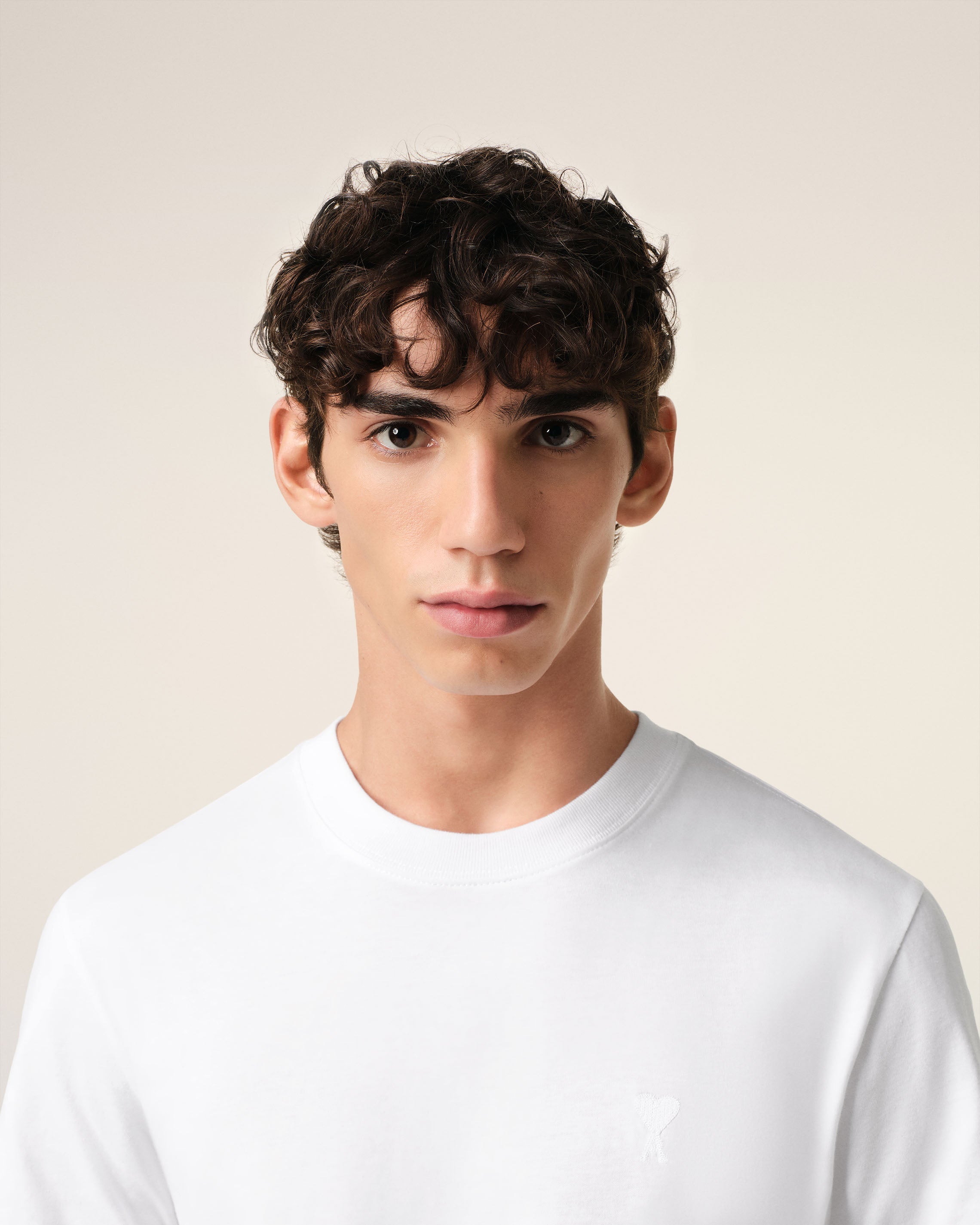 WHITE COTTON AMI DE COEUR T-SHIRT WHITE