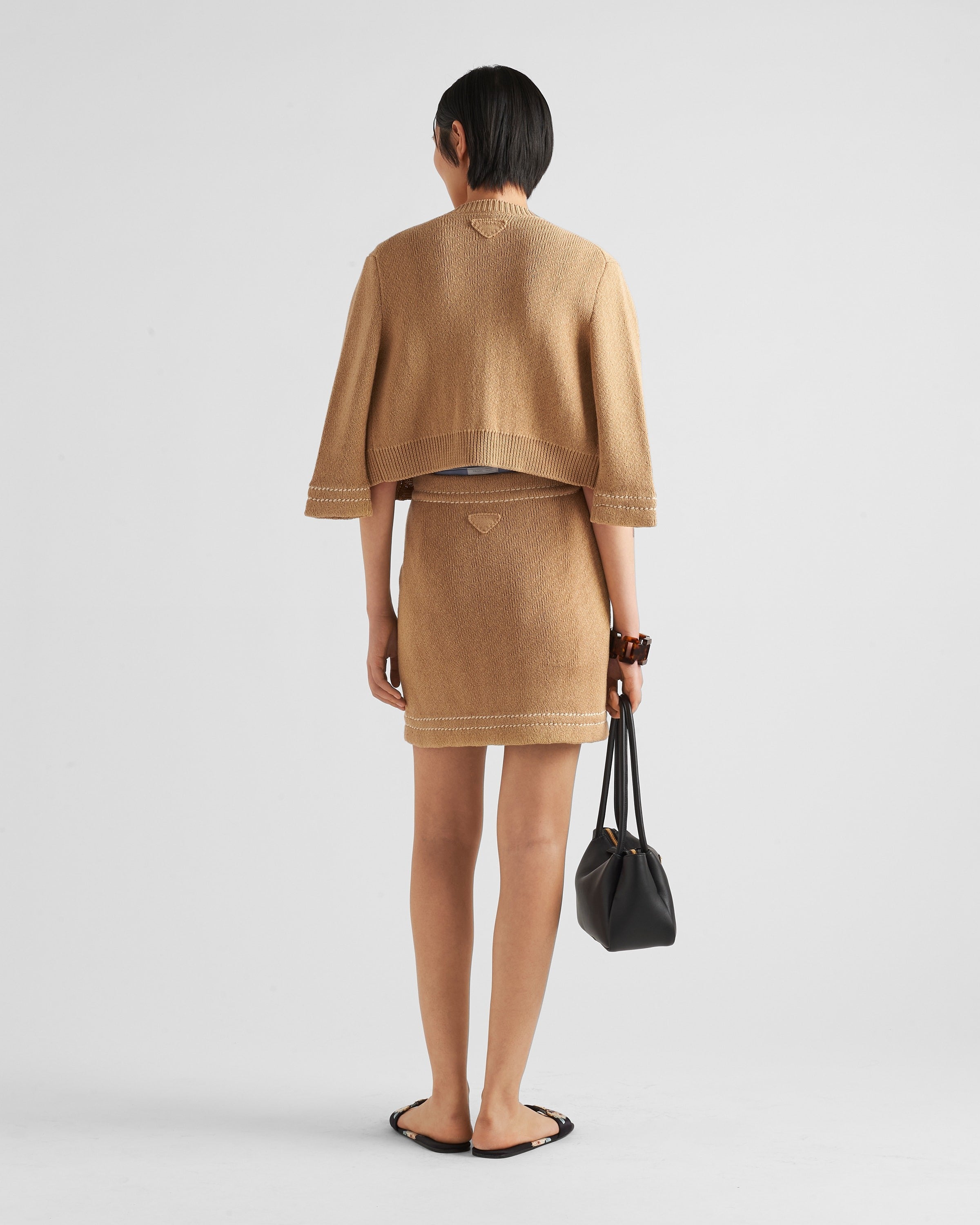 Cotton miniskirt Albino White