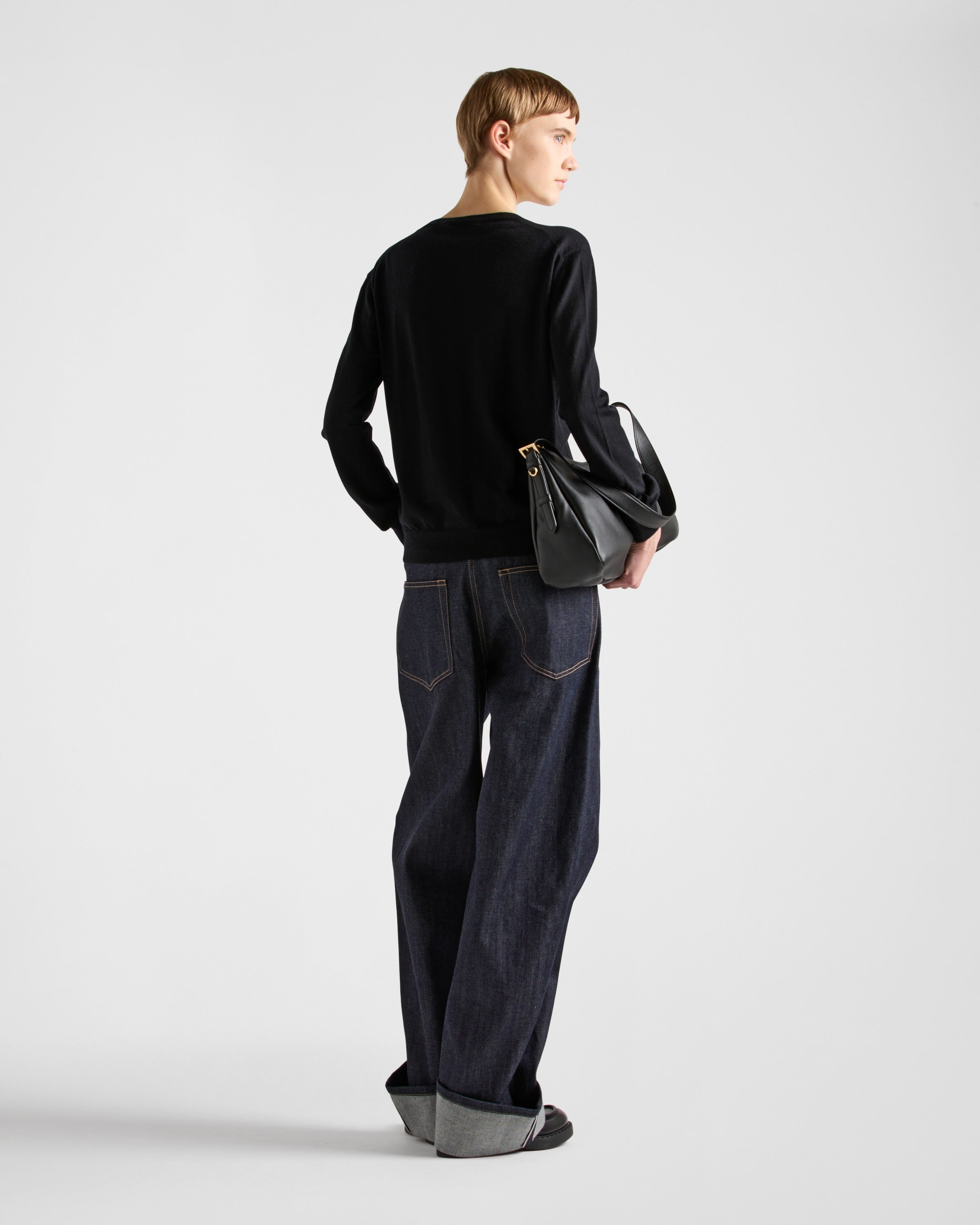 Cashmere cardigan Black