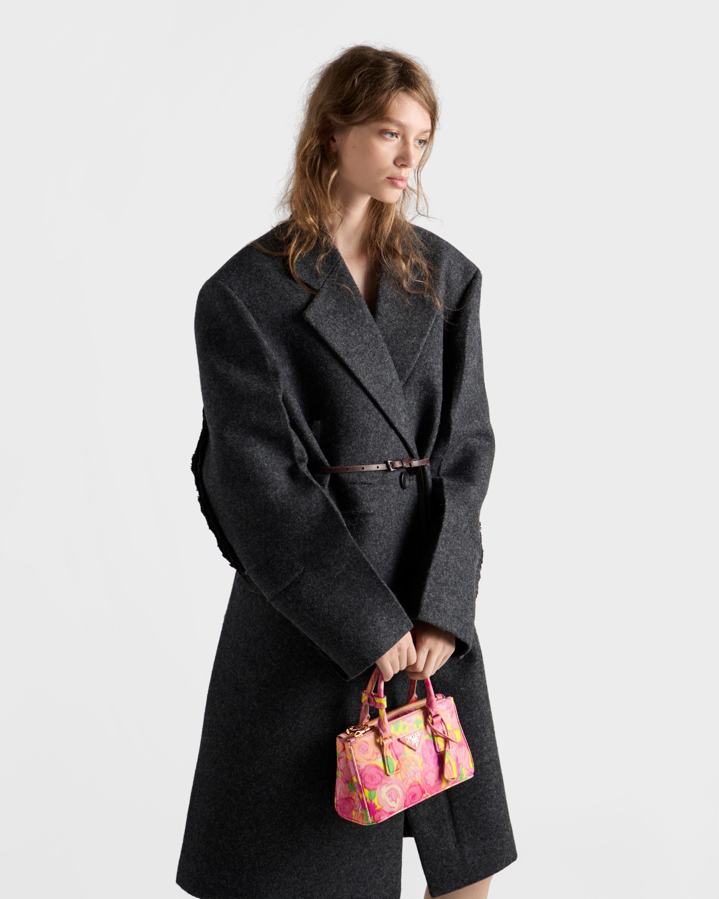 Prada Galleria printed Saffiano leather mini-bag Pink