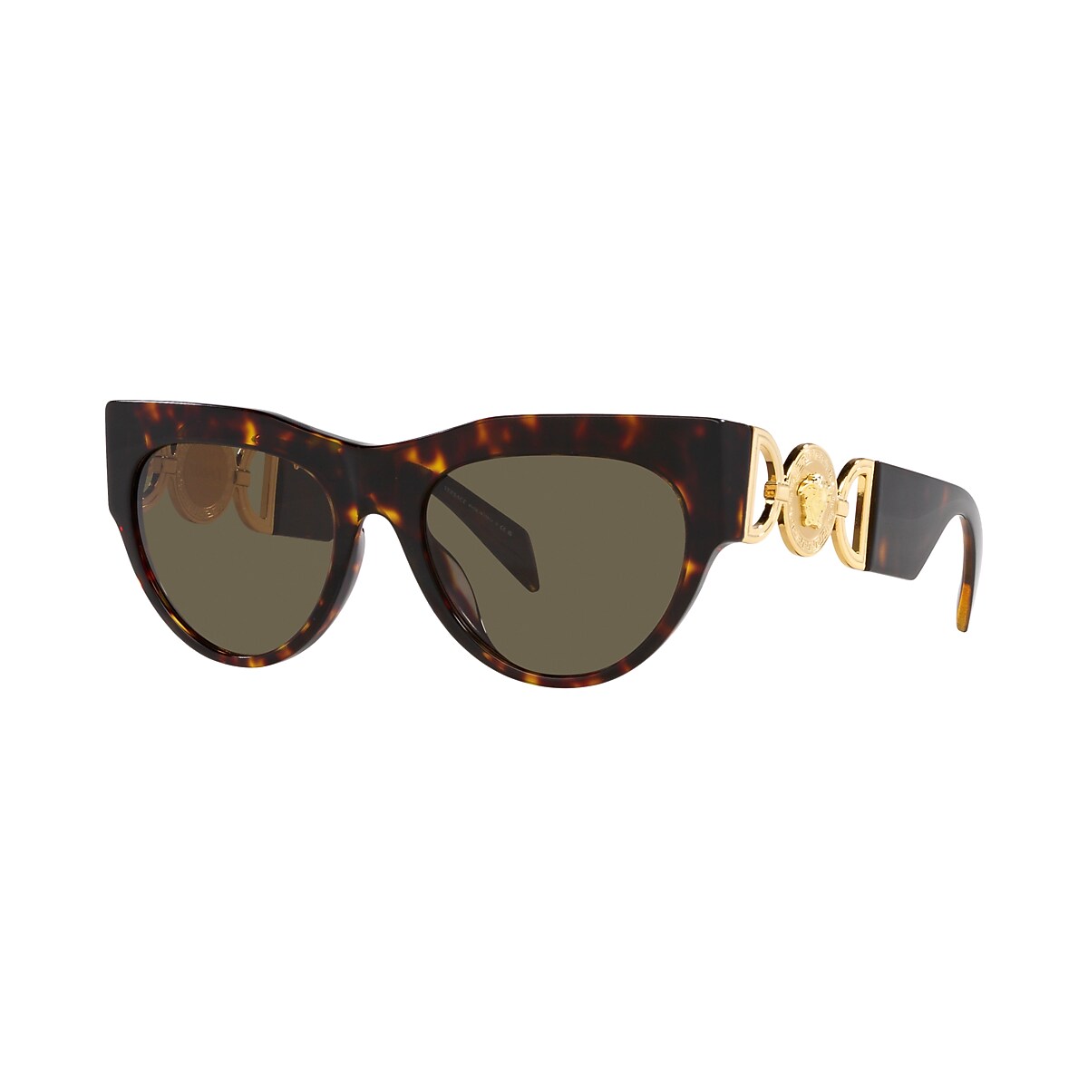 VERSACE VE4440U Havana - Women Luxury Sunglasses, Brown Lens