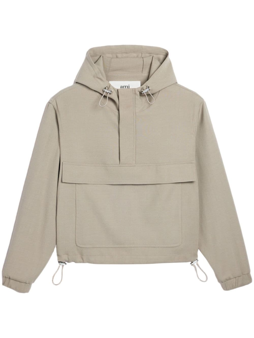 AMI Paris front-pocket Hooded Jacket
