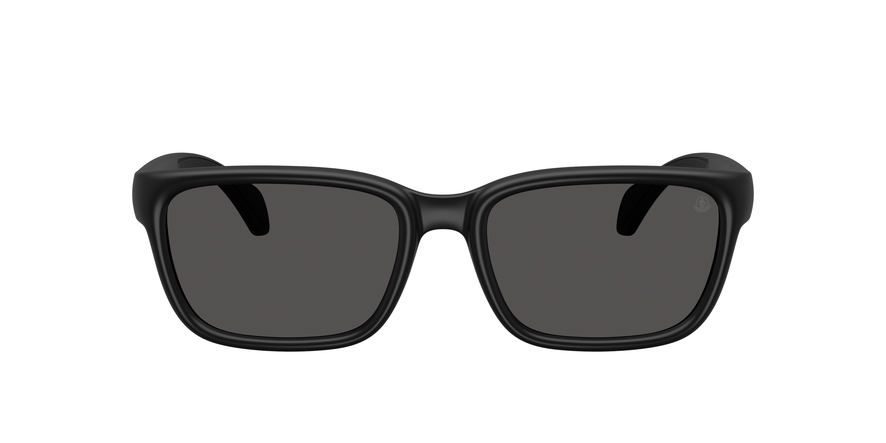 MONCLER ME8002 Slicka Matte Black - Unisex Sunglasses, Dark Grey Lens