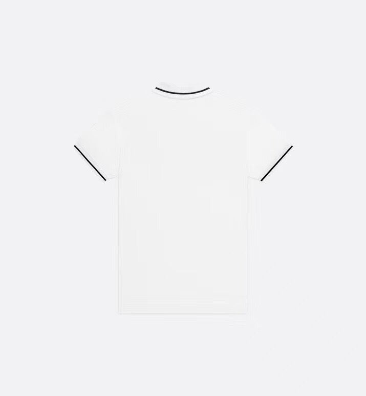 Bee Embroidered Polo White