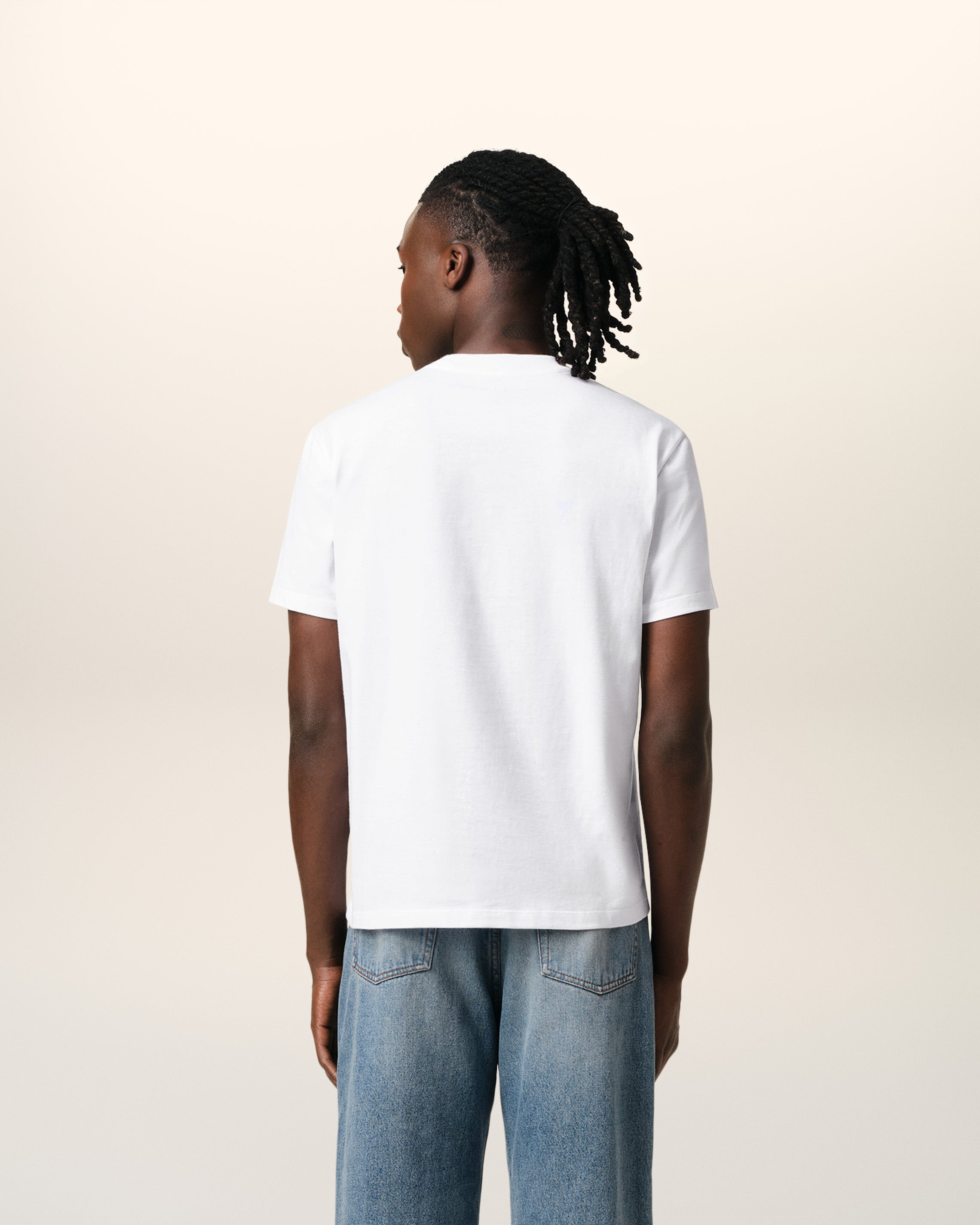 WHITE COTTON AMI DE COEUR T-SHIRT WHITE