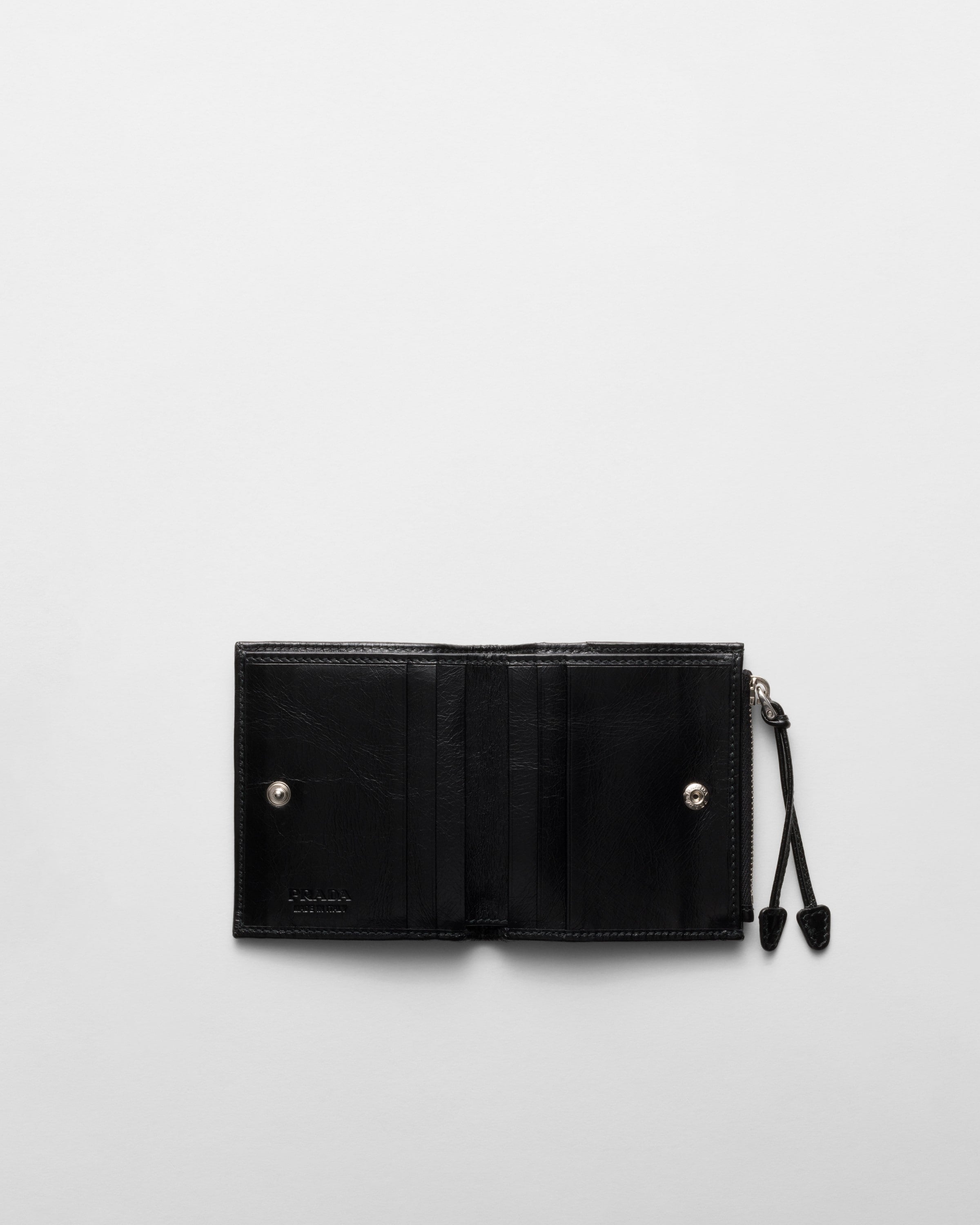 Small leather wallet Black