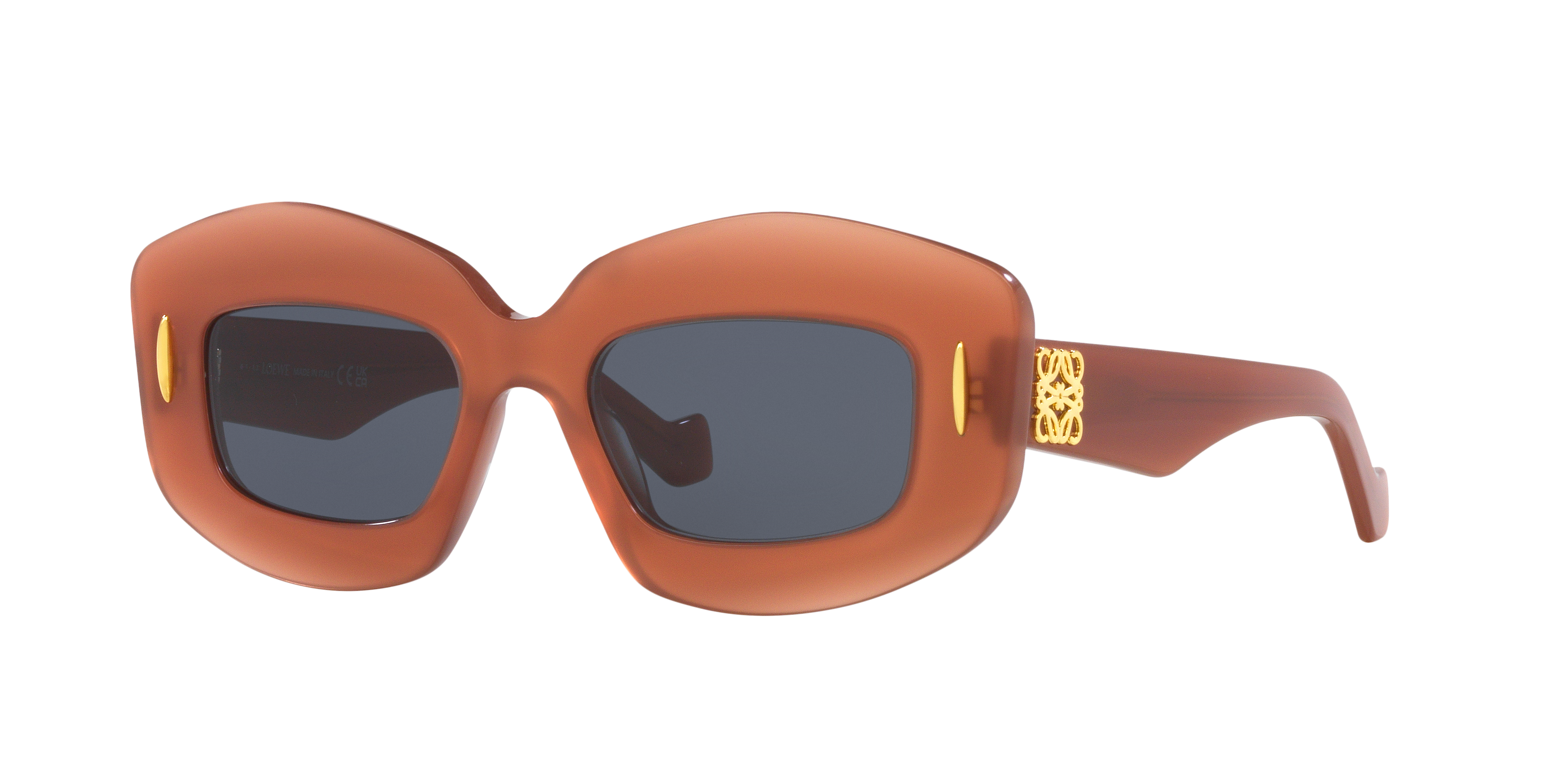 LOEWE Chunky Anagram LW40114I Red - Women Sunglasses, Grey Lens