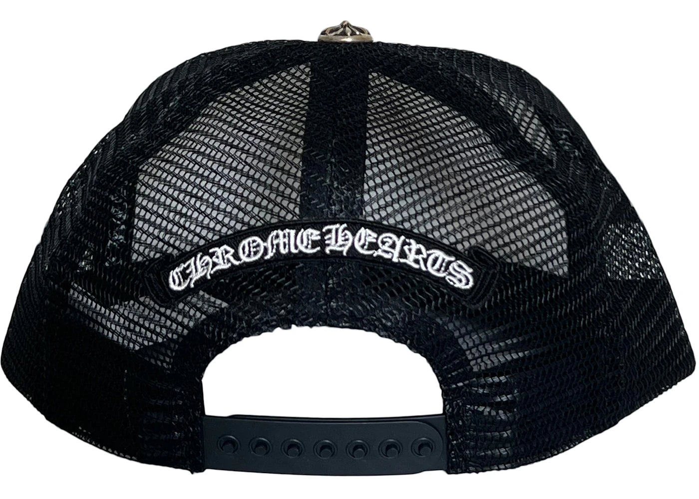 Chrome Hearts Multi Color Crosses Trucker Hat Black/White