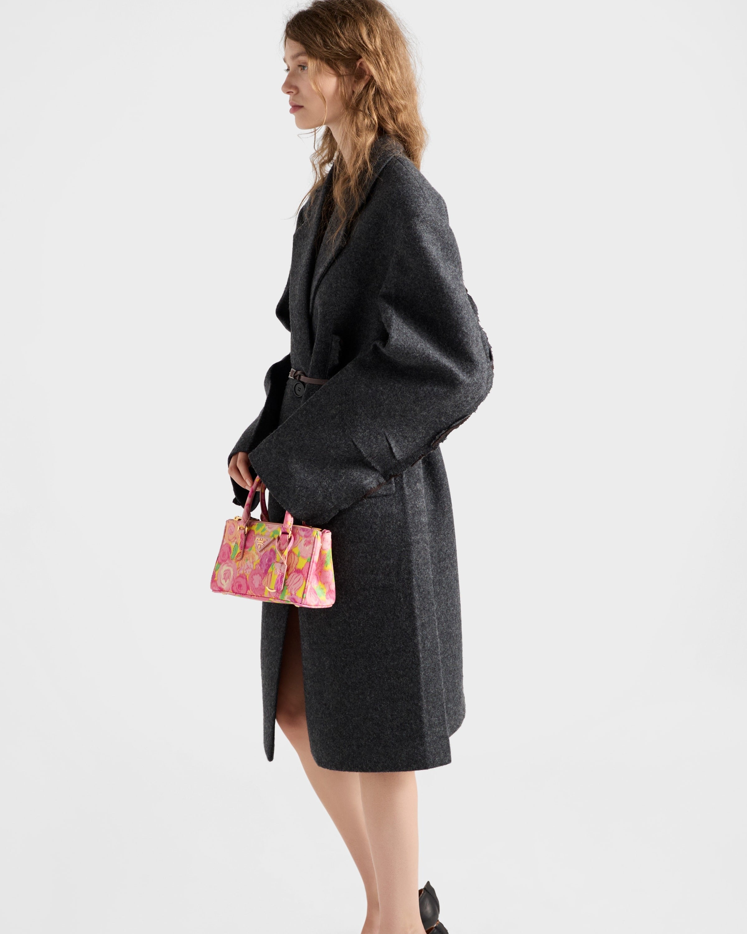 Prada Galleria printed Saffiano leather mini-bag Pink