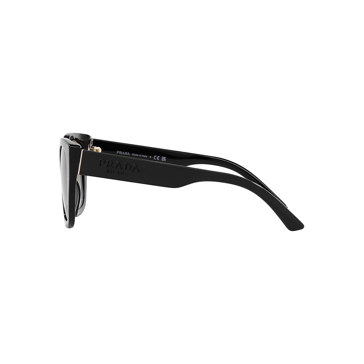 PRADA PR 24XS Black - Women Luxury Sunglasses, Grey Gradient Lens
