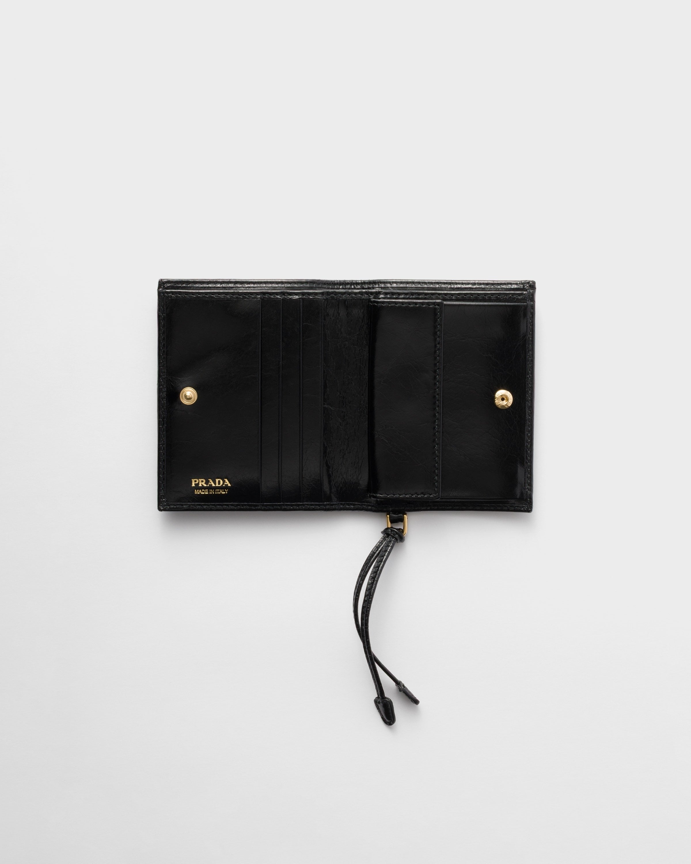 Small leather wallet Black
