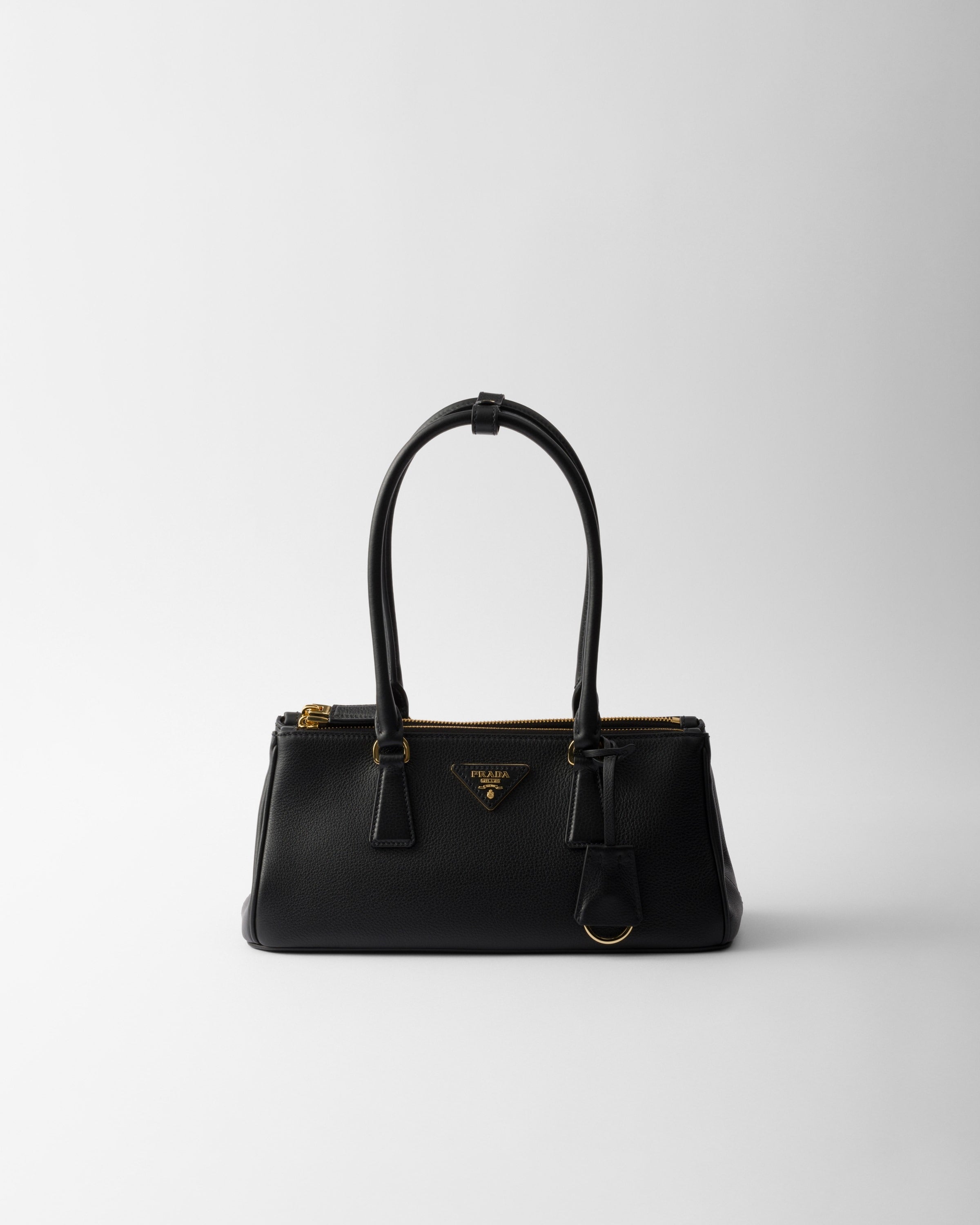 Medium Prada Galleria leather bag Black