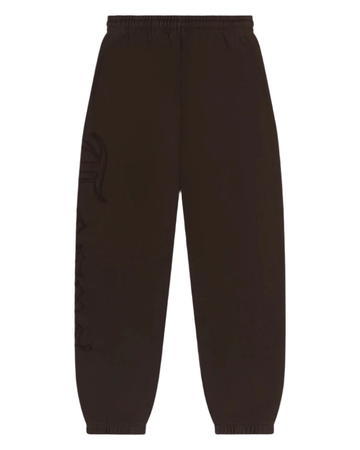 Tears Cut Out Sweatpants Brown