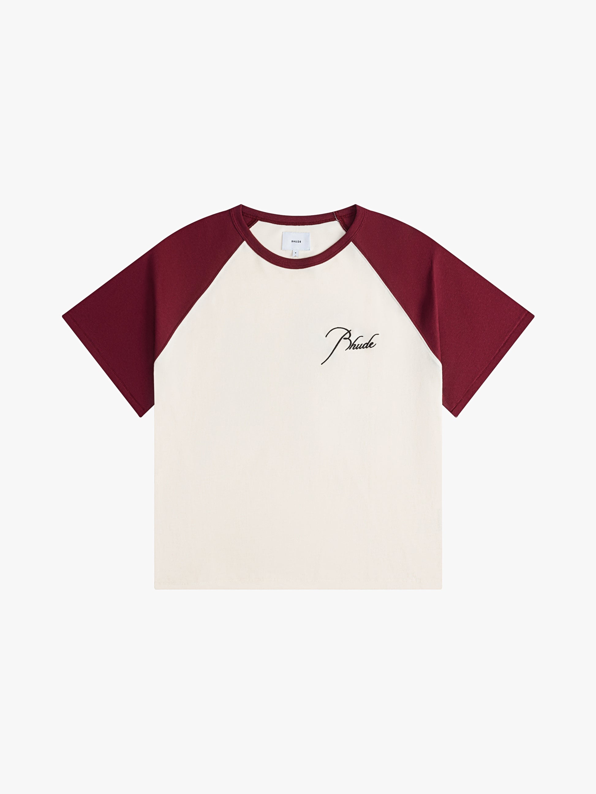 RAGLAN LOGO TEE - VTG WHITE / BORDEAUX