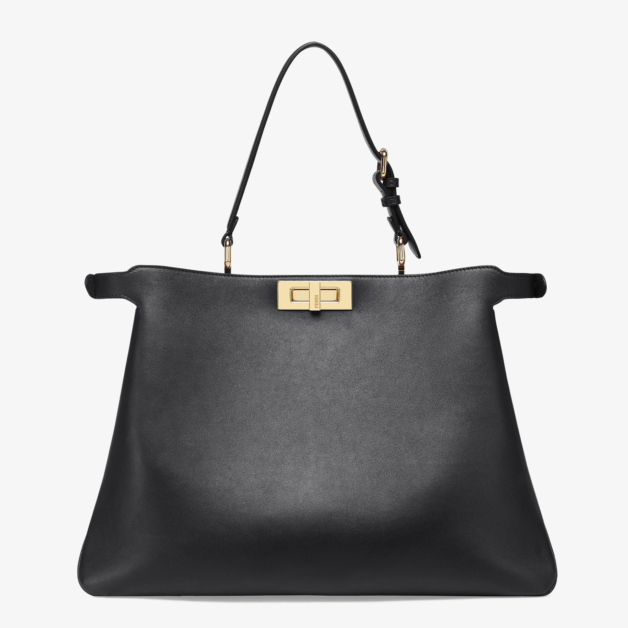 Peekaboo Soft Large Black leather bag