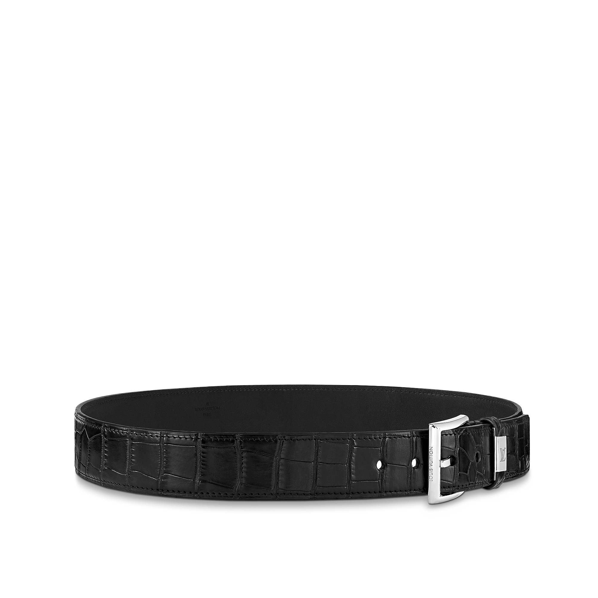 LV City Pin Crocodile 35mm Belt Crocodilien Mat