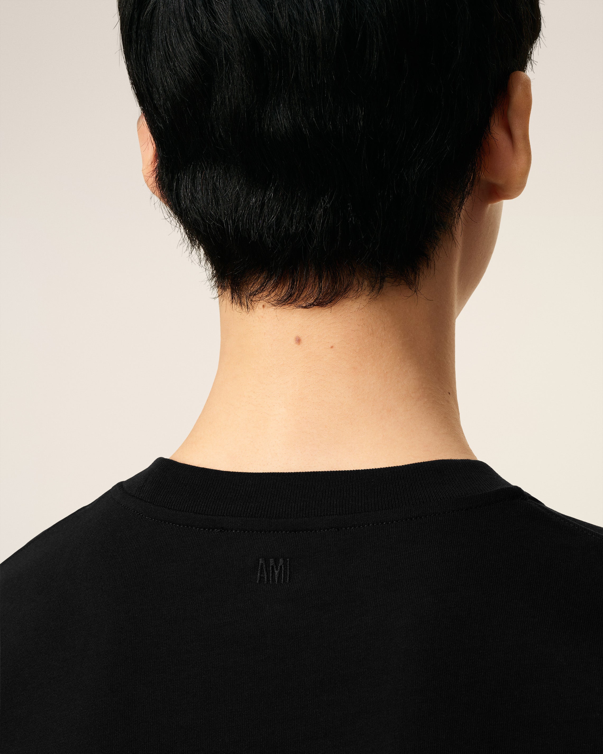 Black Cotton Ami De Coeur T-shirt BLACK