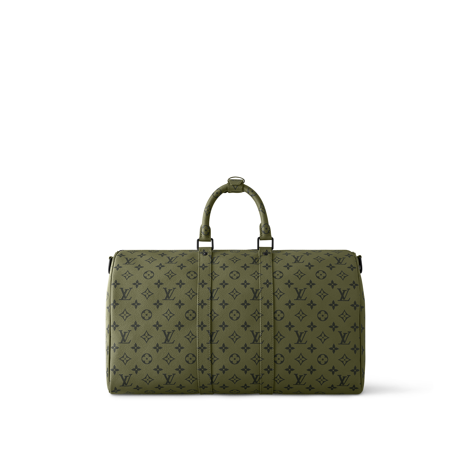 Keepall Bandoulière 45 Khaki Green/Vermillion Red