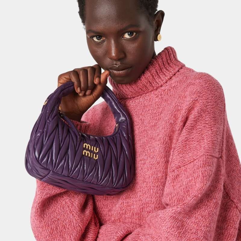 Wander Matelasse Nappa Leather Hobo Bag