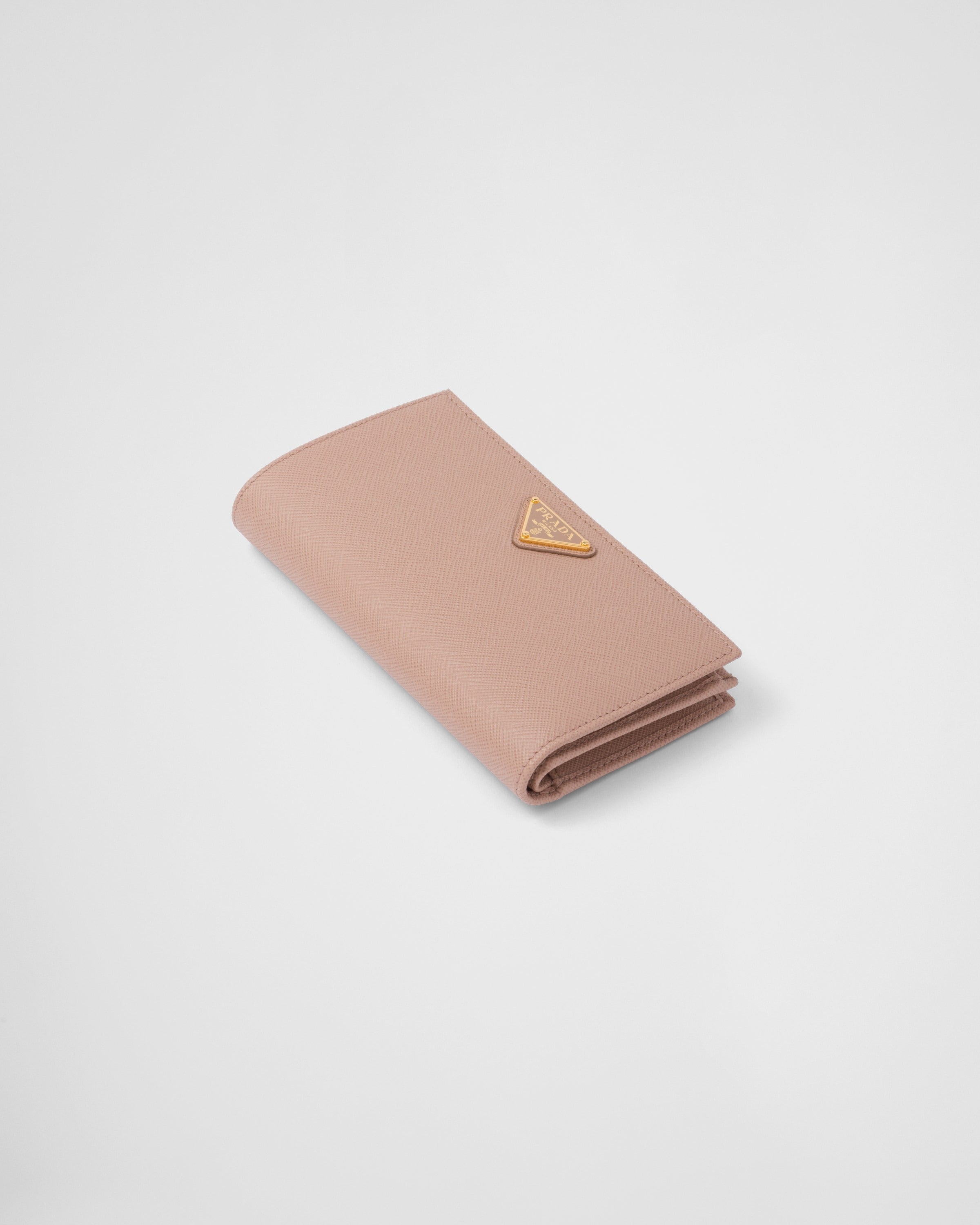 Large Saffiano leather wallet Powder Pink