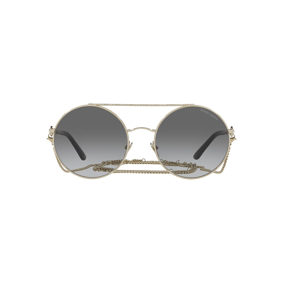 GIORGIO ARMANI AR6135 Pale Gold - Women Sunglasses, Gradient Grey Lens
