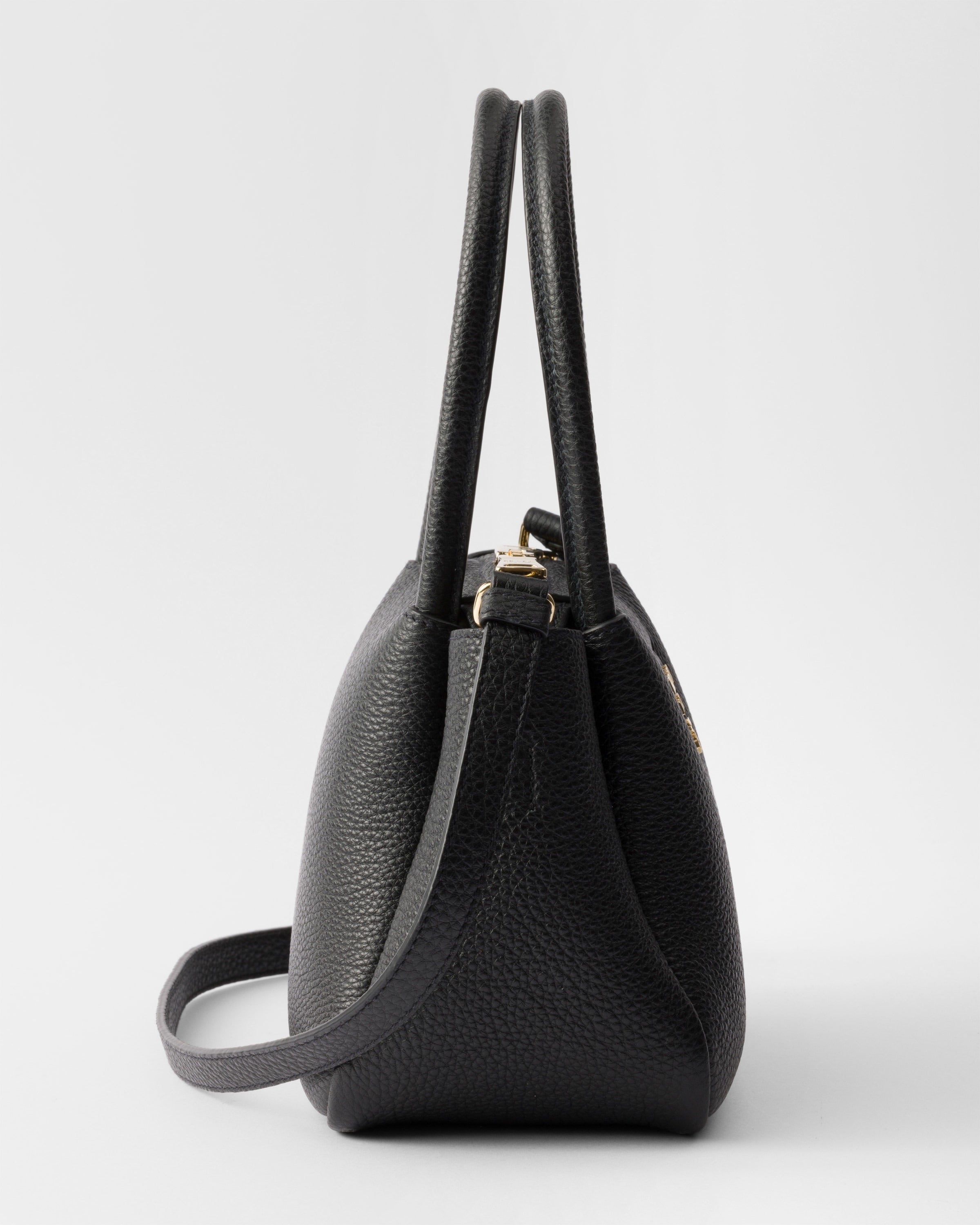 Leather mini handbag Black