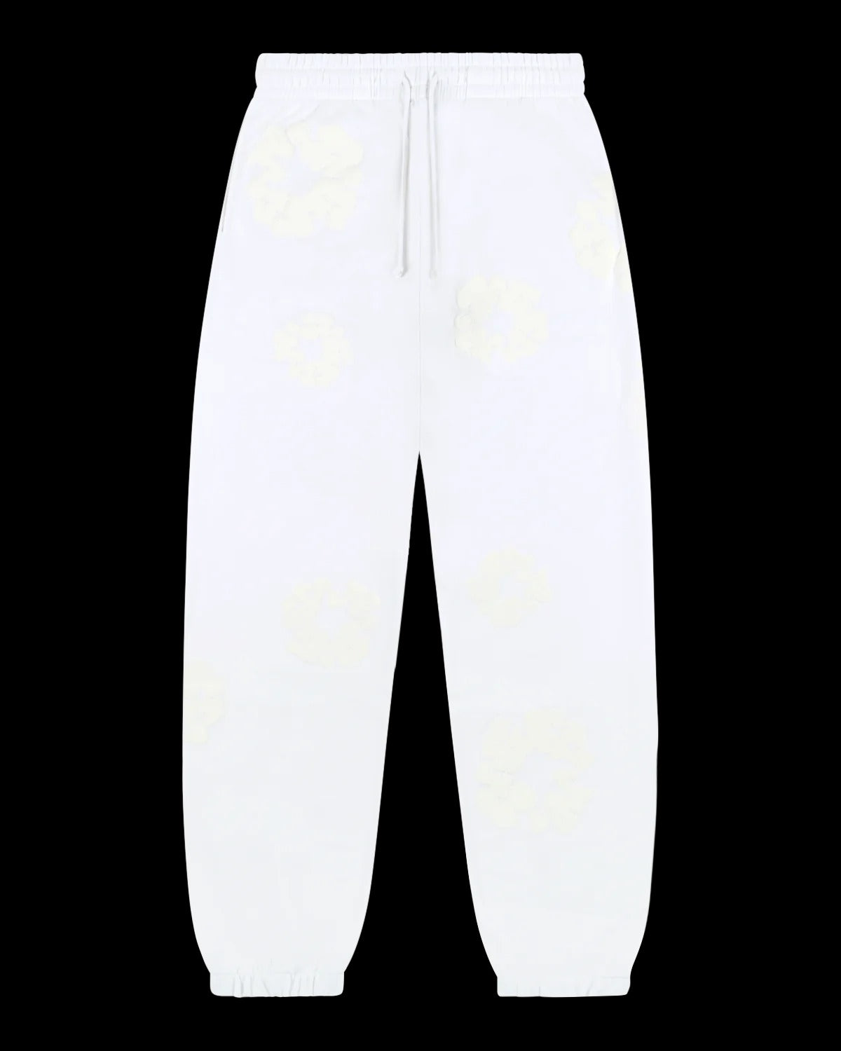 Mono Cotton Wreath Sweatpants White White