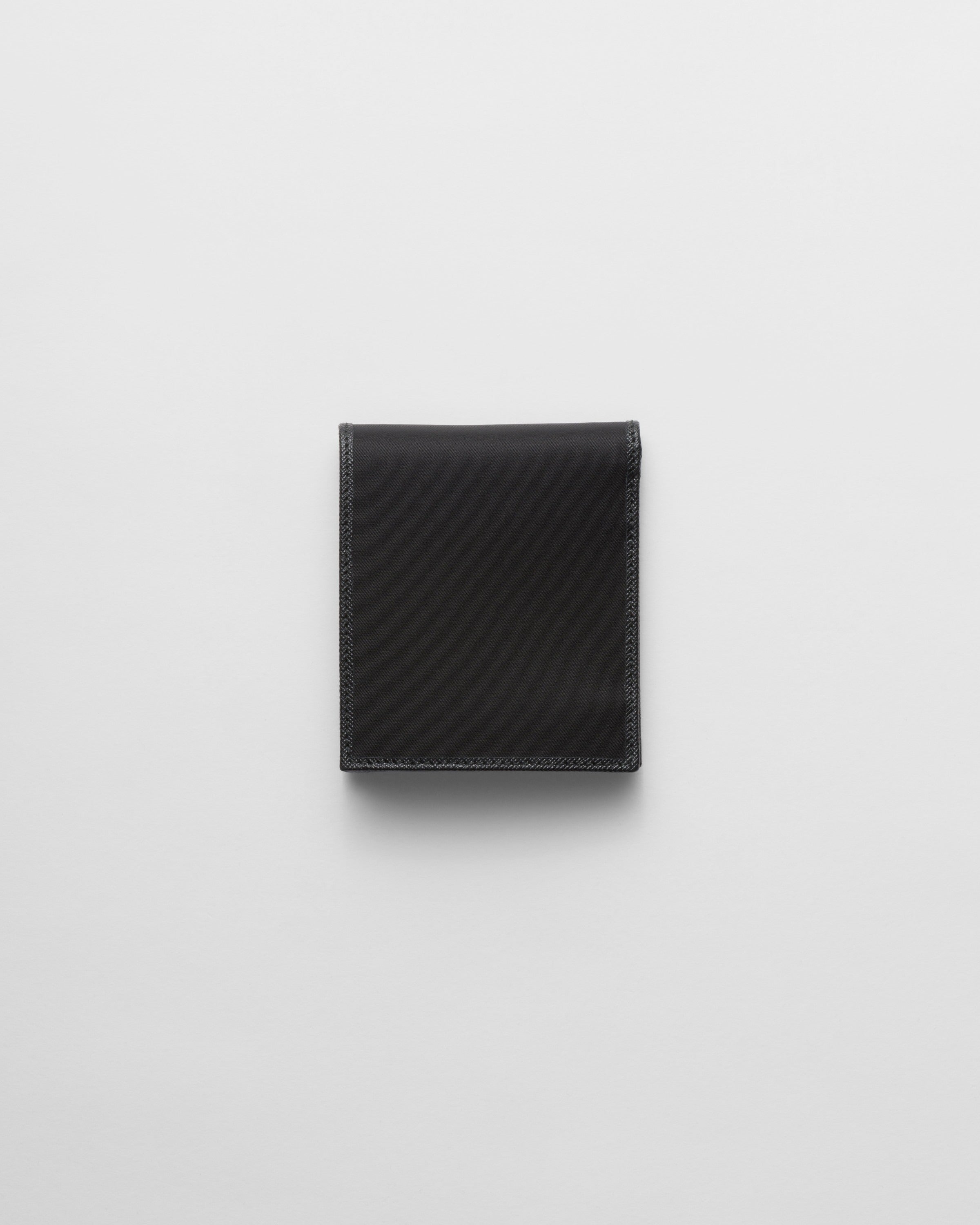 Re-Nylon wallet with coin purse Black