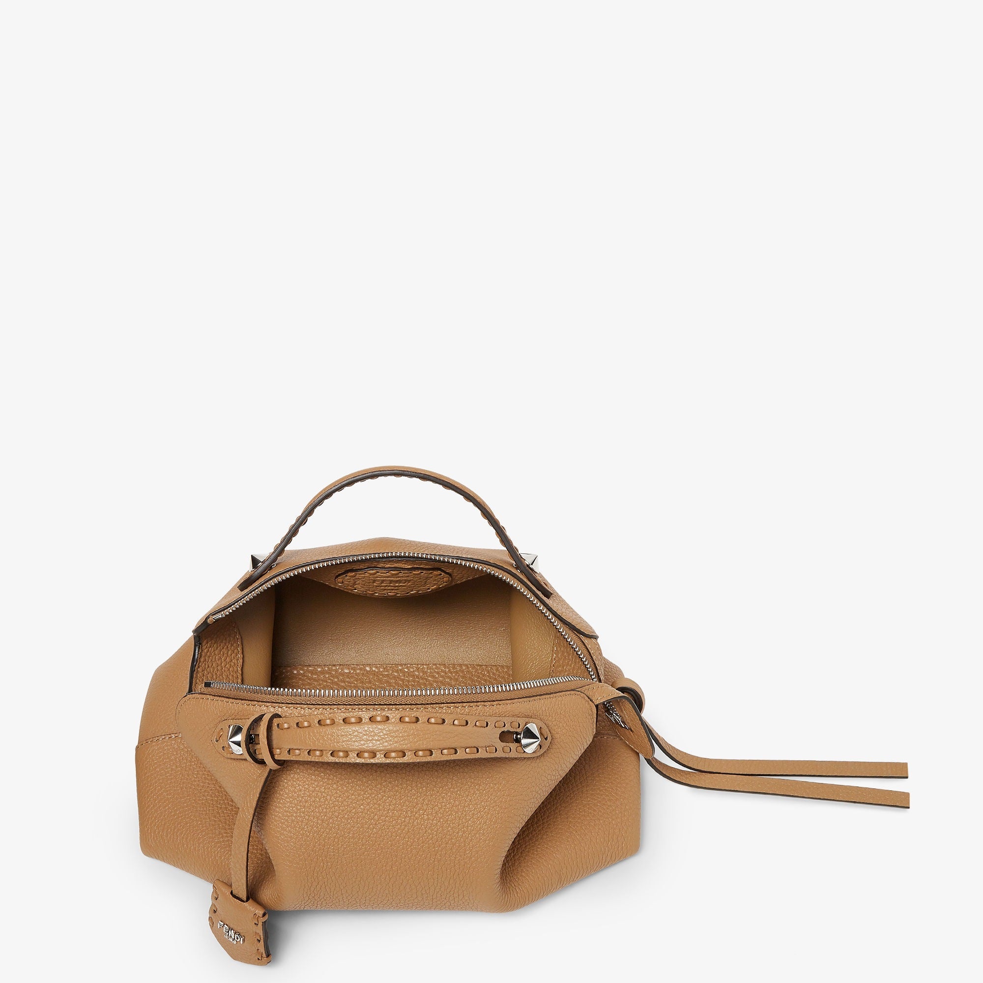 By The Way Selleria Medium Cappuccino-colored Selleria bag with 192 hand-sewn stitches