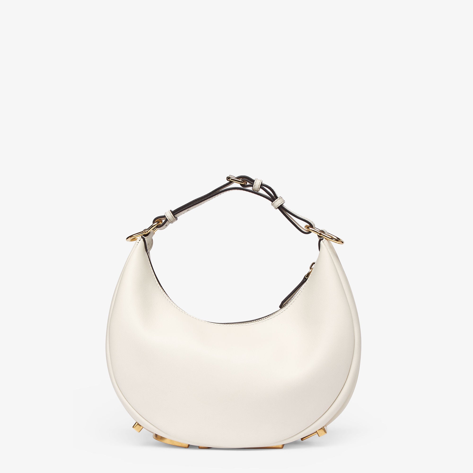 Fendigraphy Small White leather bag