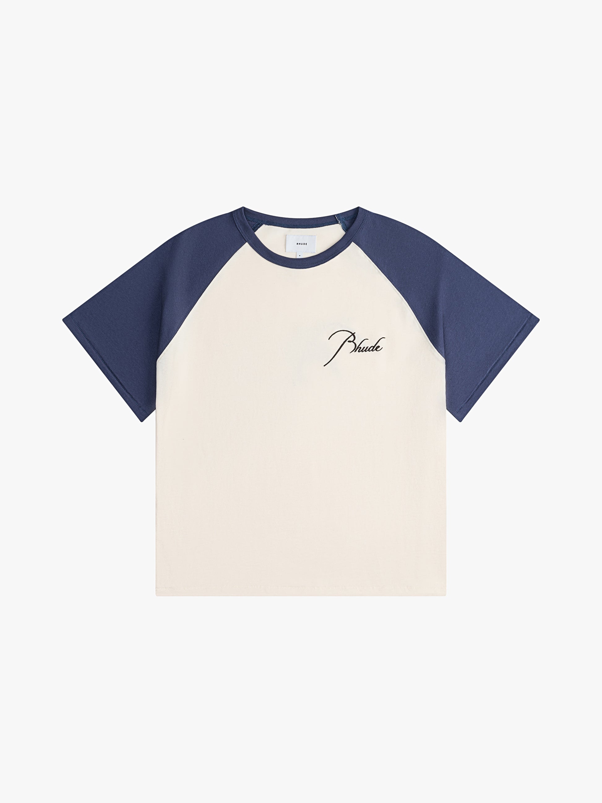 RAGLAN LOGO TEE - VTG WHITE / VTG MIDNIGHT BLUE