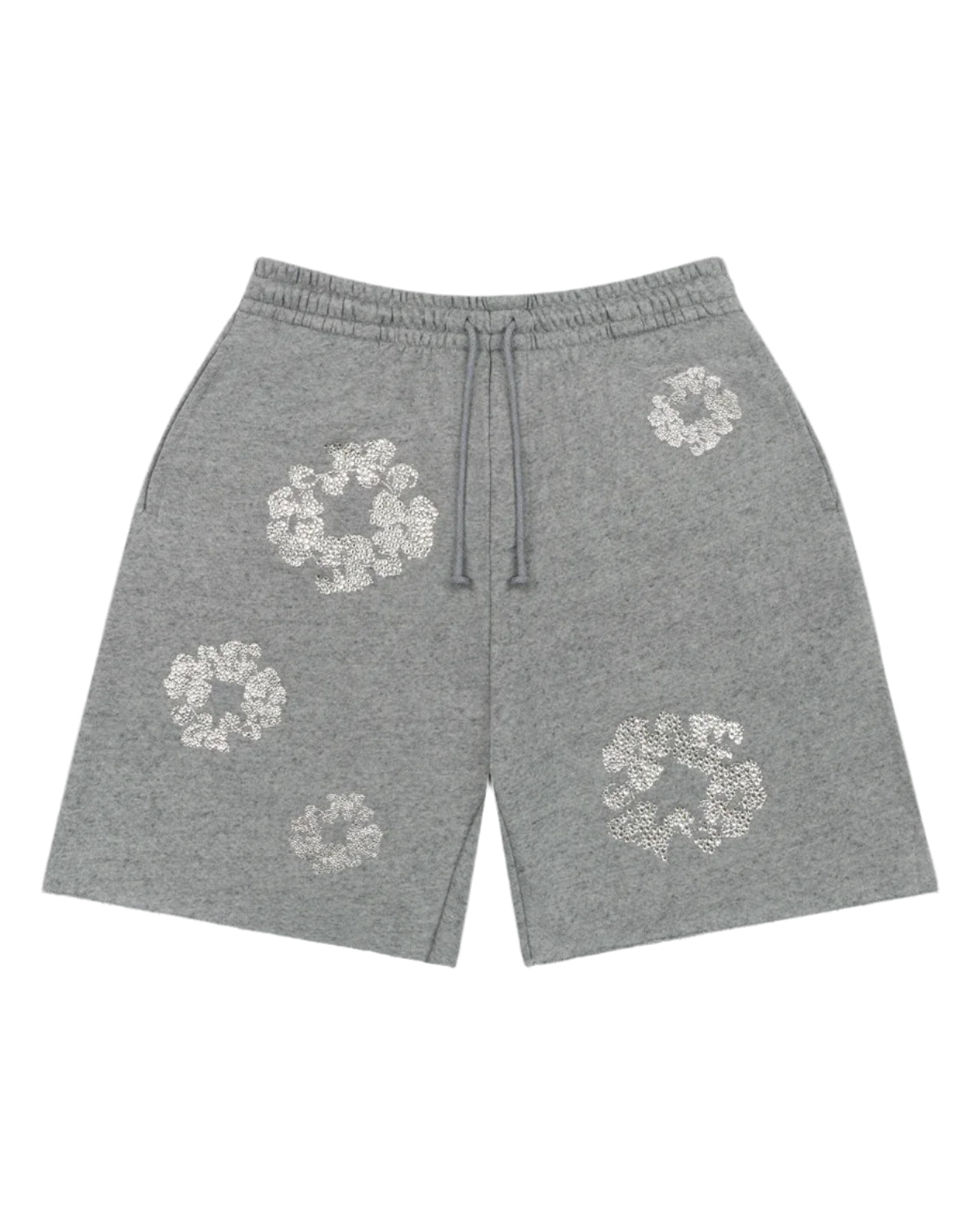 Cashmere Swarovski Cotton Wreath Shorts Grey