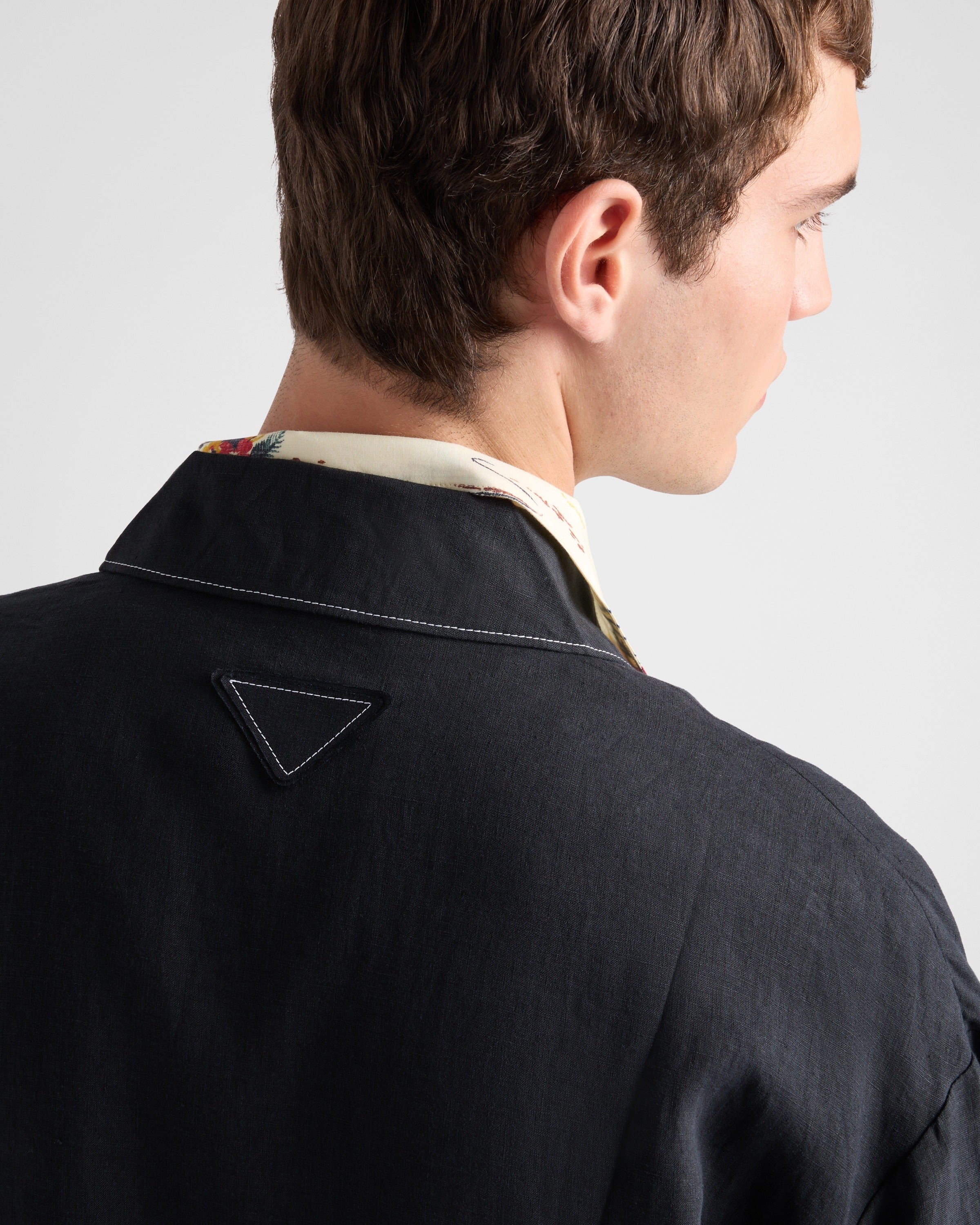 Cotton blouson jacket Black
