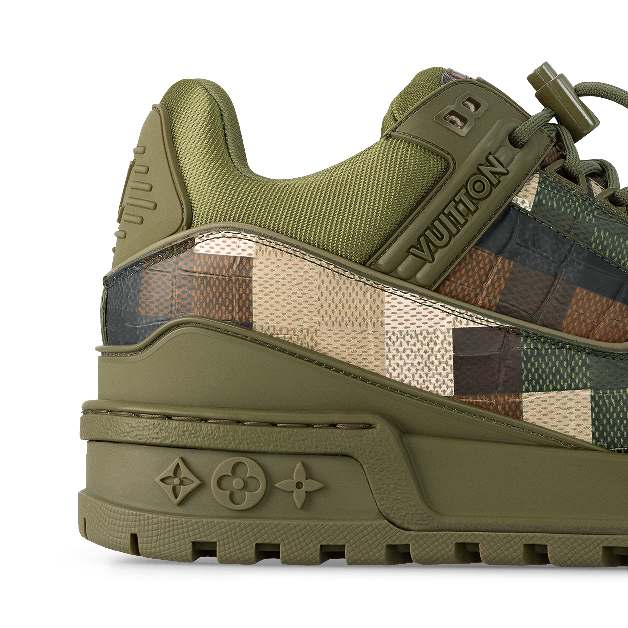 LV Trainer Maxi Sneaker Green Damoflage Damier