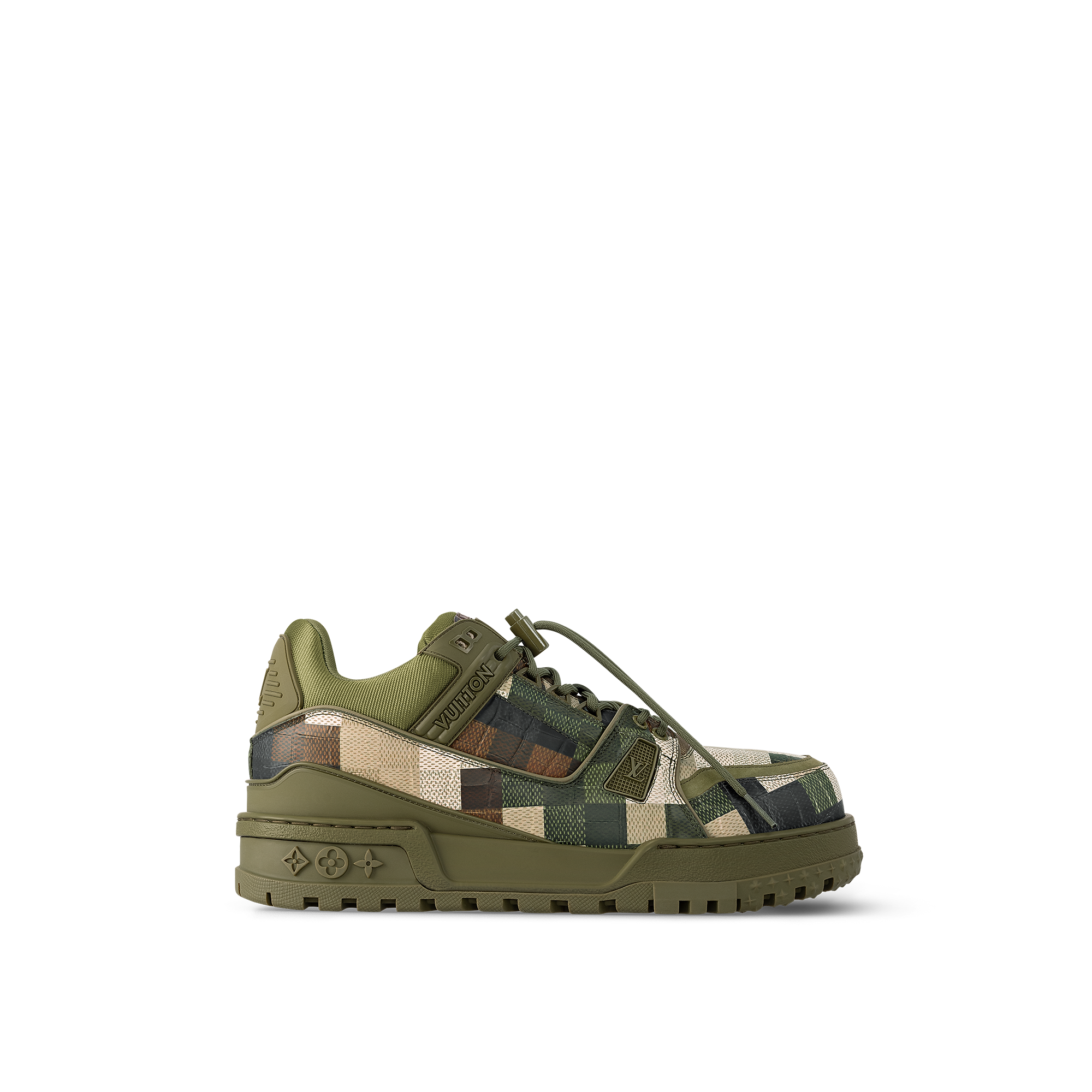 LV Trainer Maxi Sneaker Green Damoflage Damier