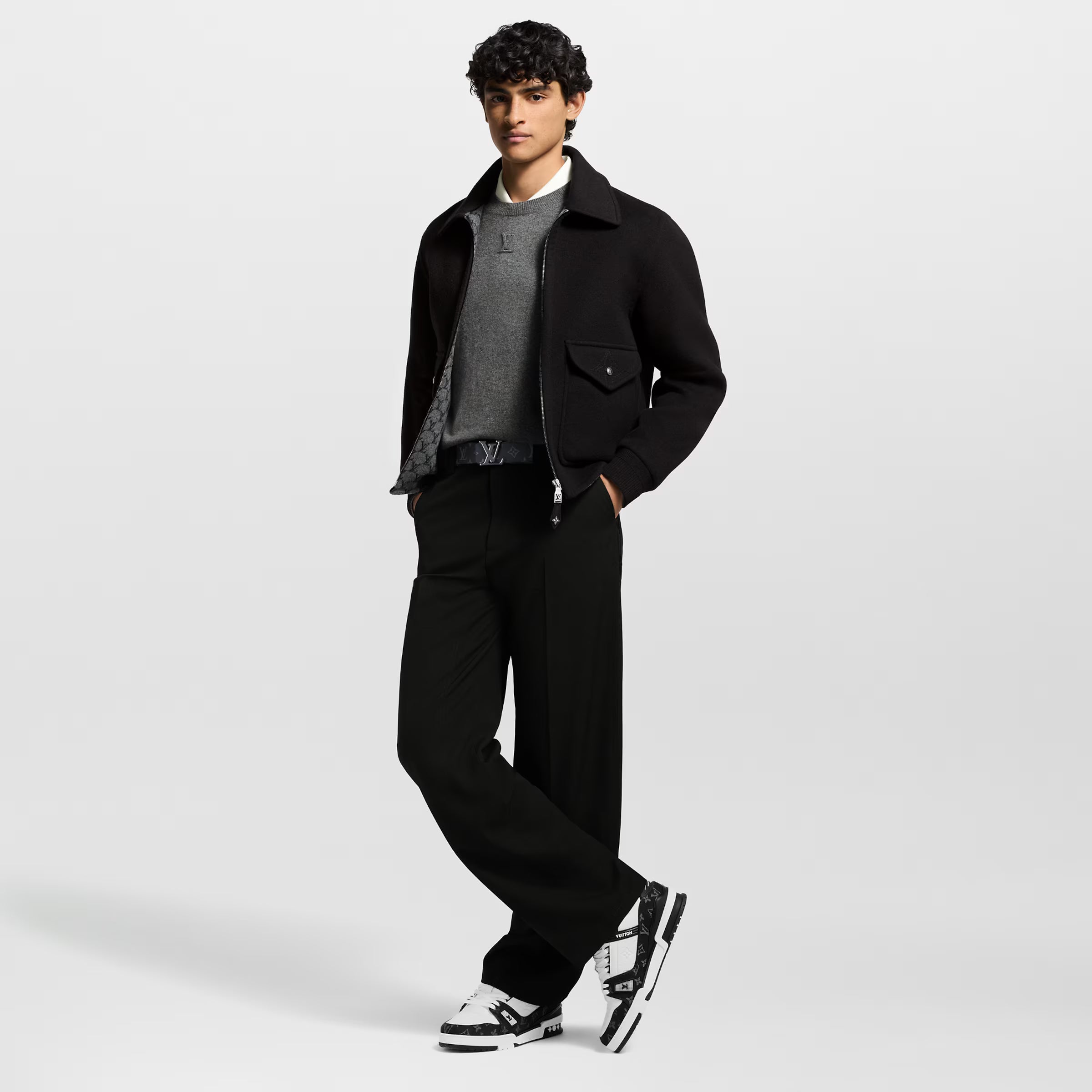 LV Trainer Sneaker Monogram Black