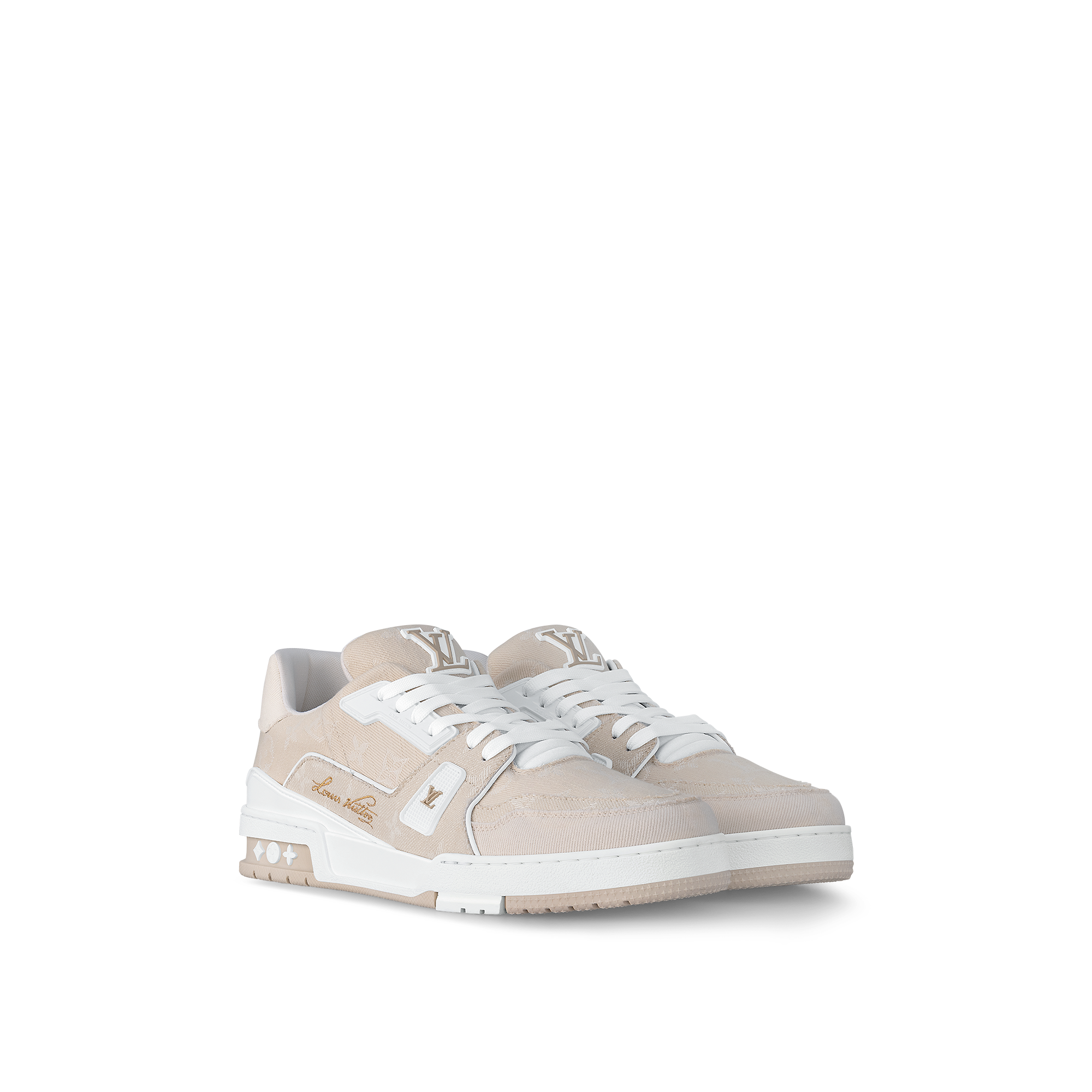 LV Trainer Sneaker Beige