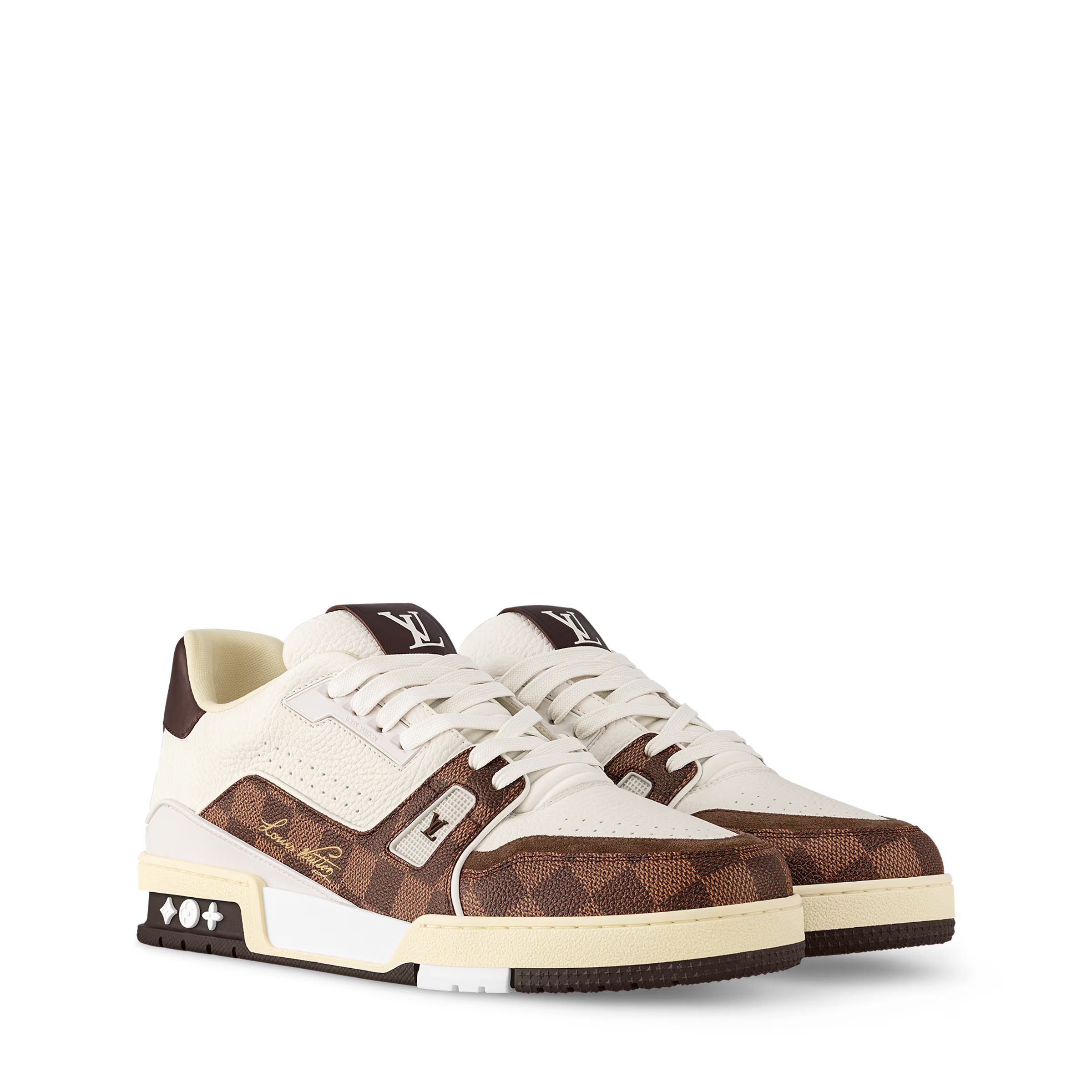 LV Trainer Sneaker Damier Canvas Moka Brown
