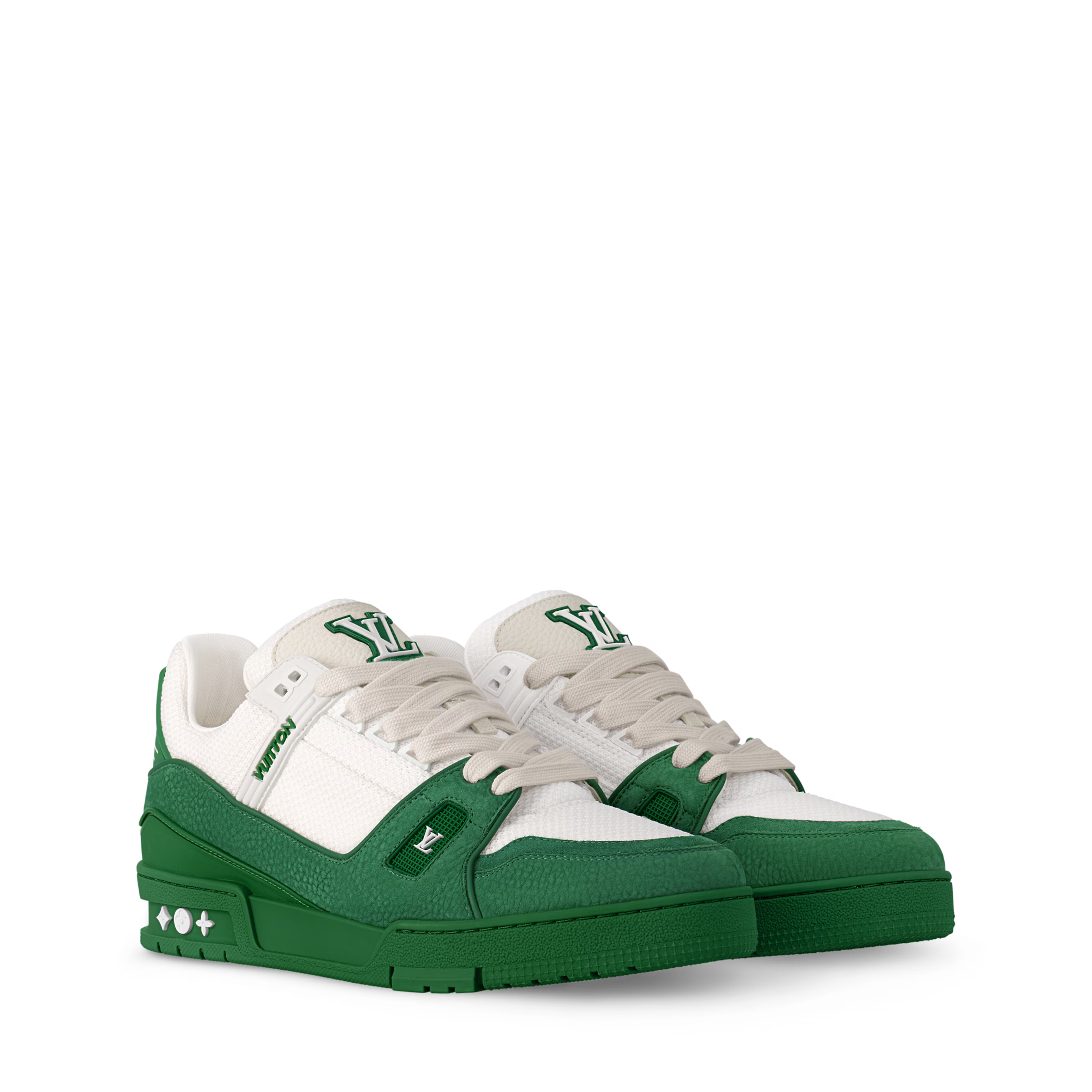 LV Trainer Sneaker Nubuck Green