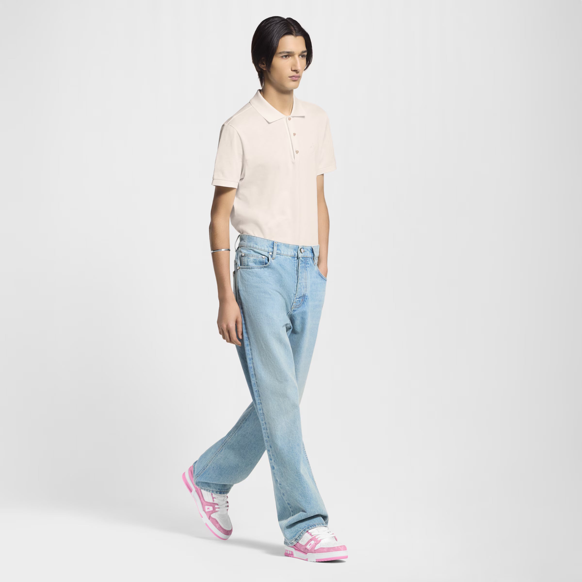 LV Trainer Sneaker Monogram Pink