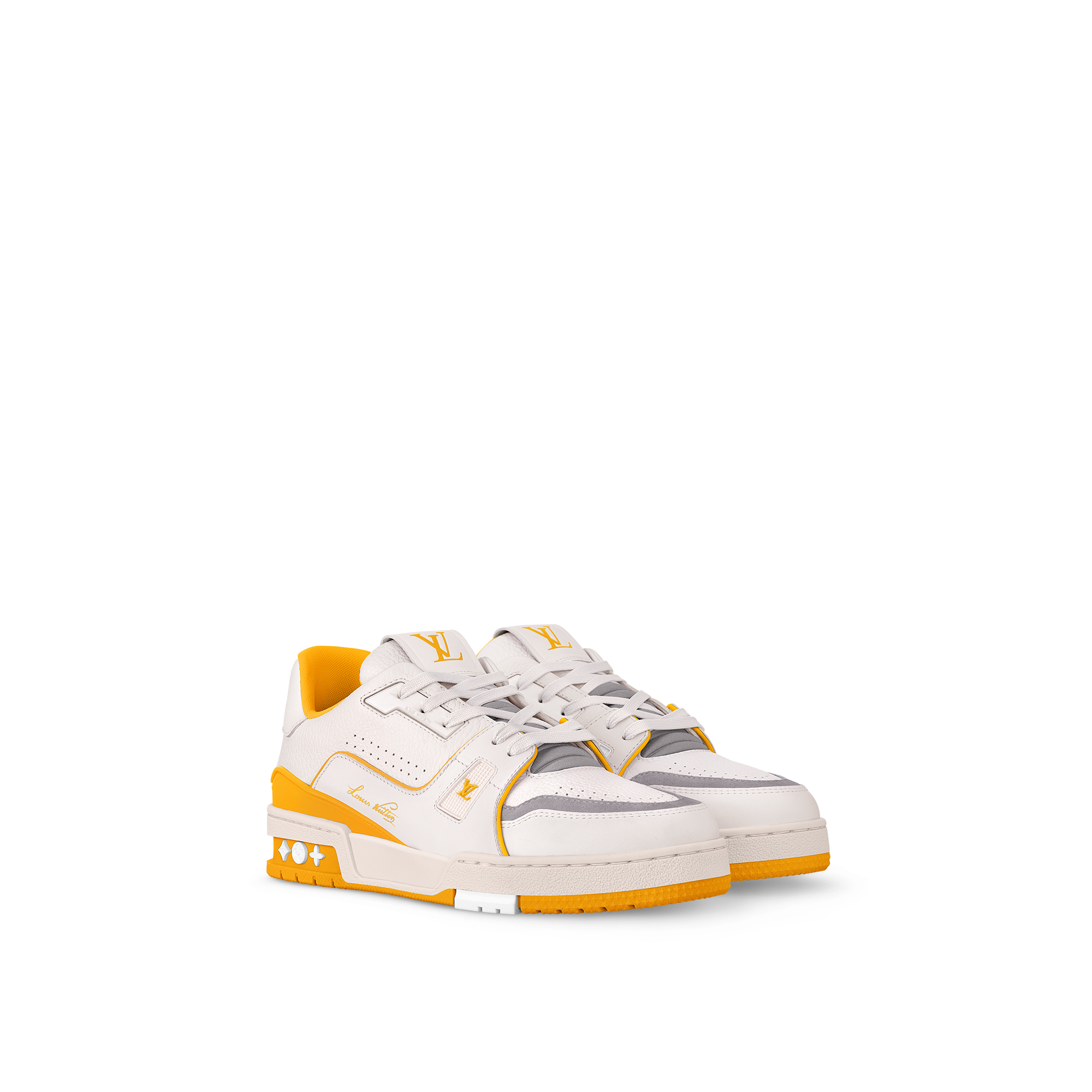 LV Trainer Sneaker White/Yellow Women's