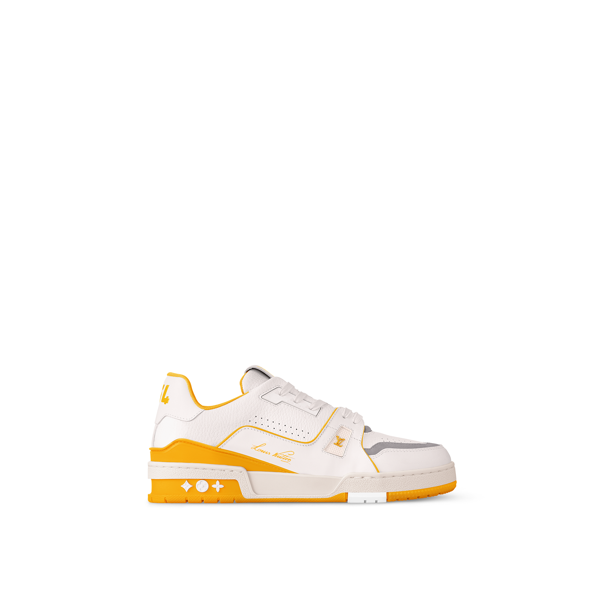 LV Trainer Sneaker White/Yellow Women's
