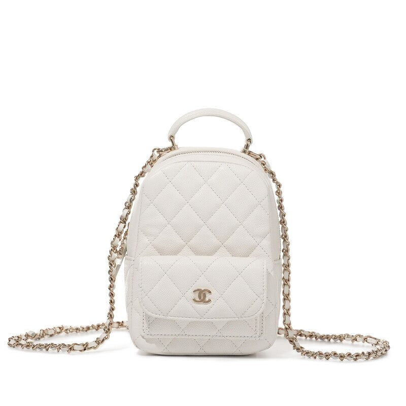 Chanel Mini Backpack White