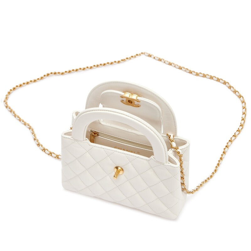 Chanel Mini Kelly Bag White
