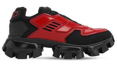 Prada Cloudbust Thunder Knit Black Red
