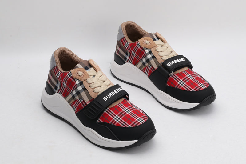 Burberry Burberry Contrast Check and Leather