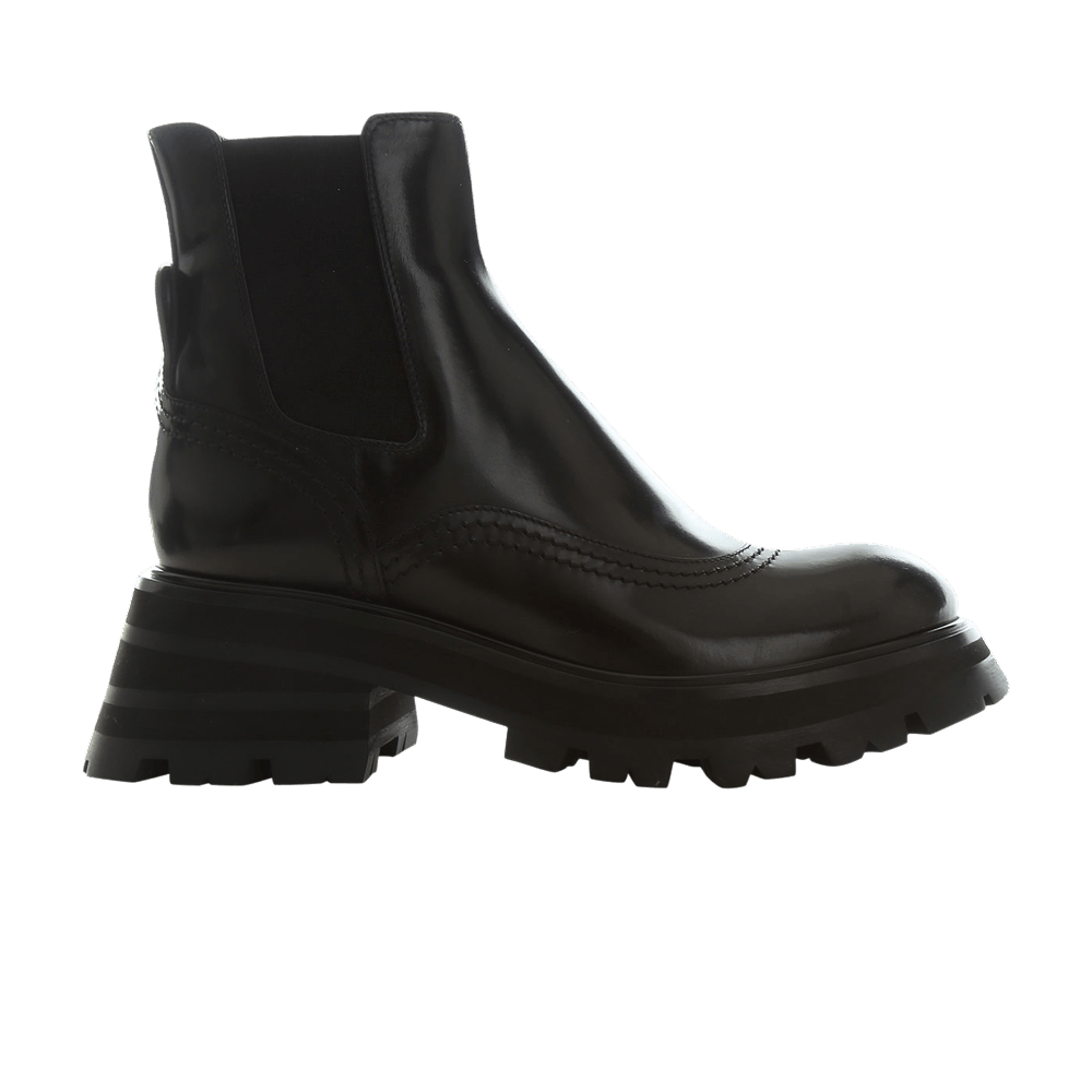 Alexander McQueen Wmns Wander Chelsea Boot 'Black' 2021