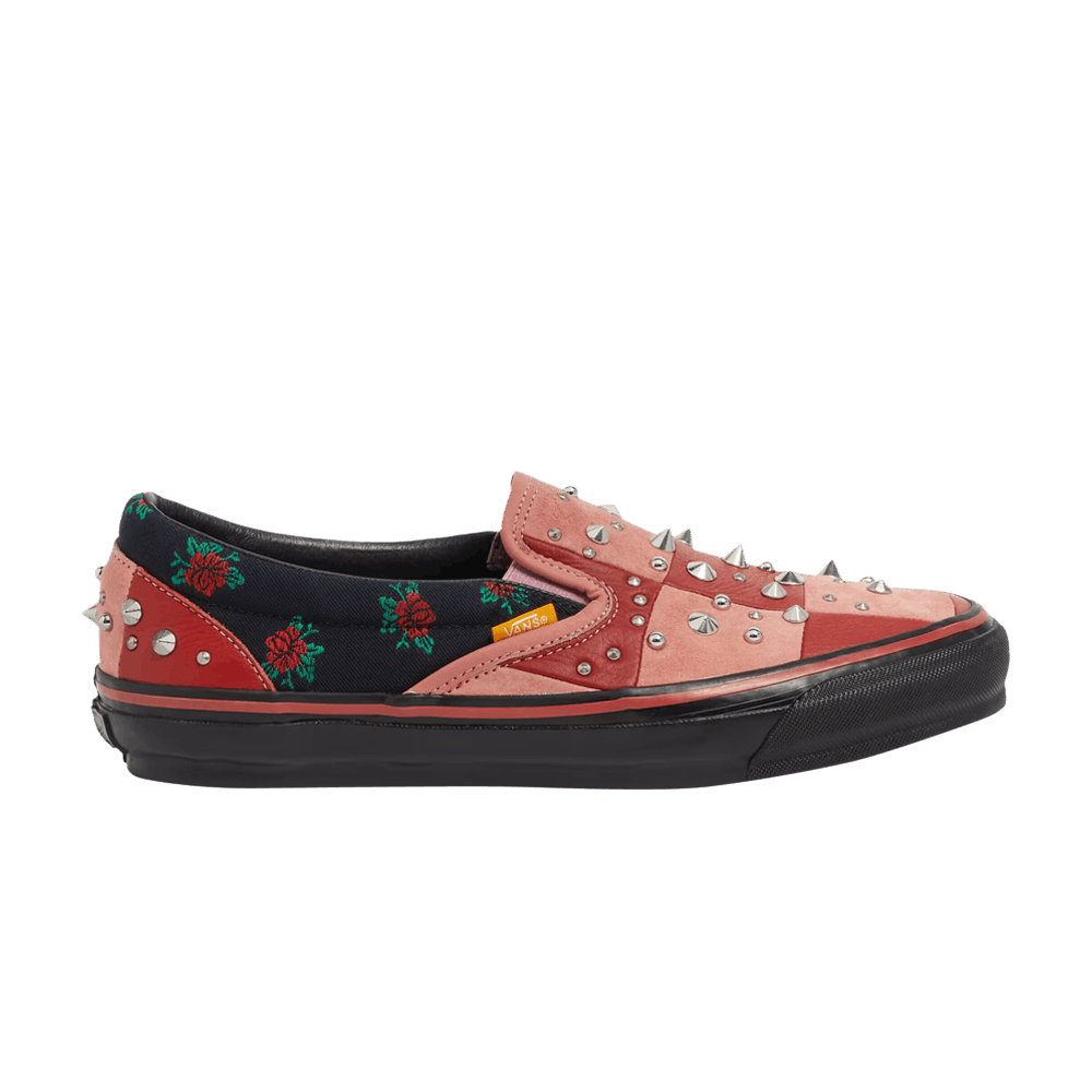 Vans x Gucci OG Classic Slip-On LX 'Red Pink Patchwork'