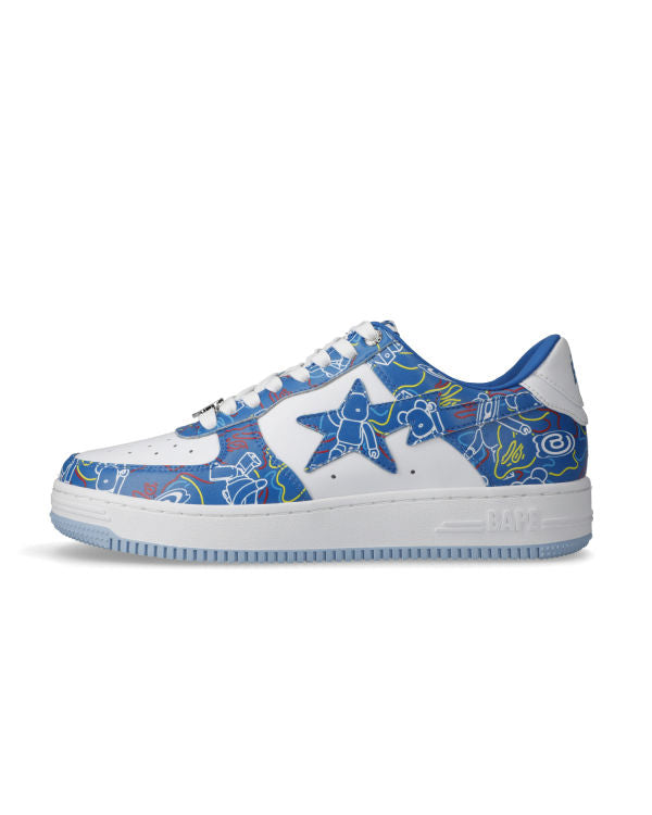 BAPE Bape STA X Medicom Toy Be@R Camo M1 Sneakers Light Blue